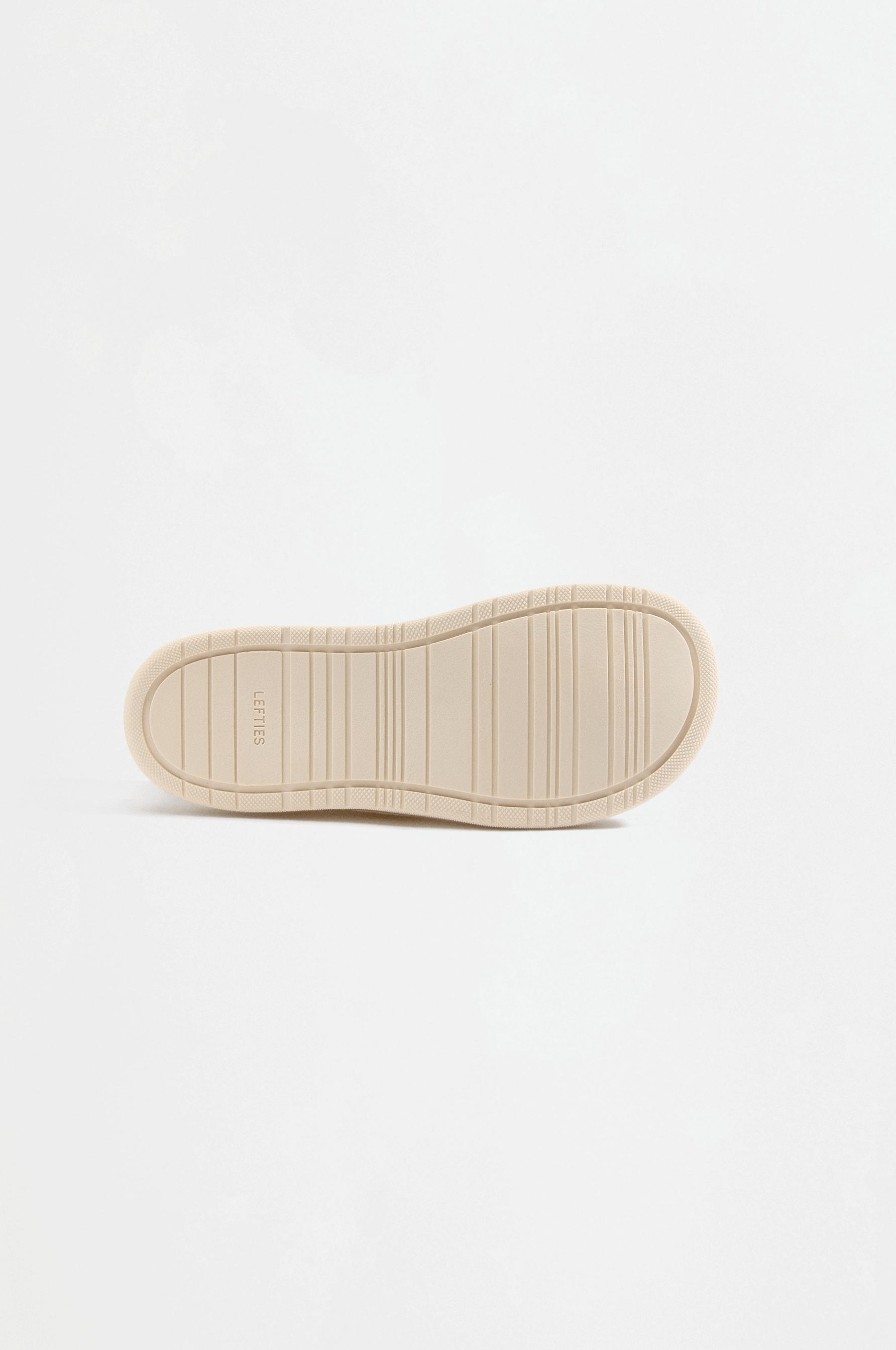Barefoot mixed-material sneakers — WHITE