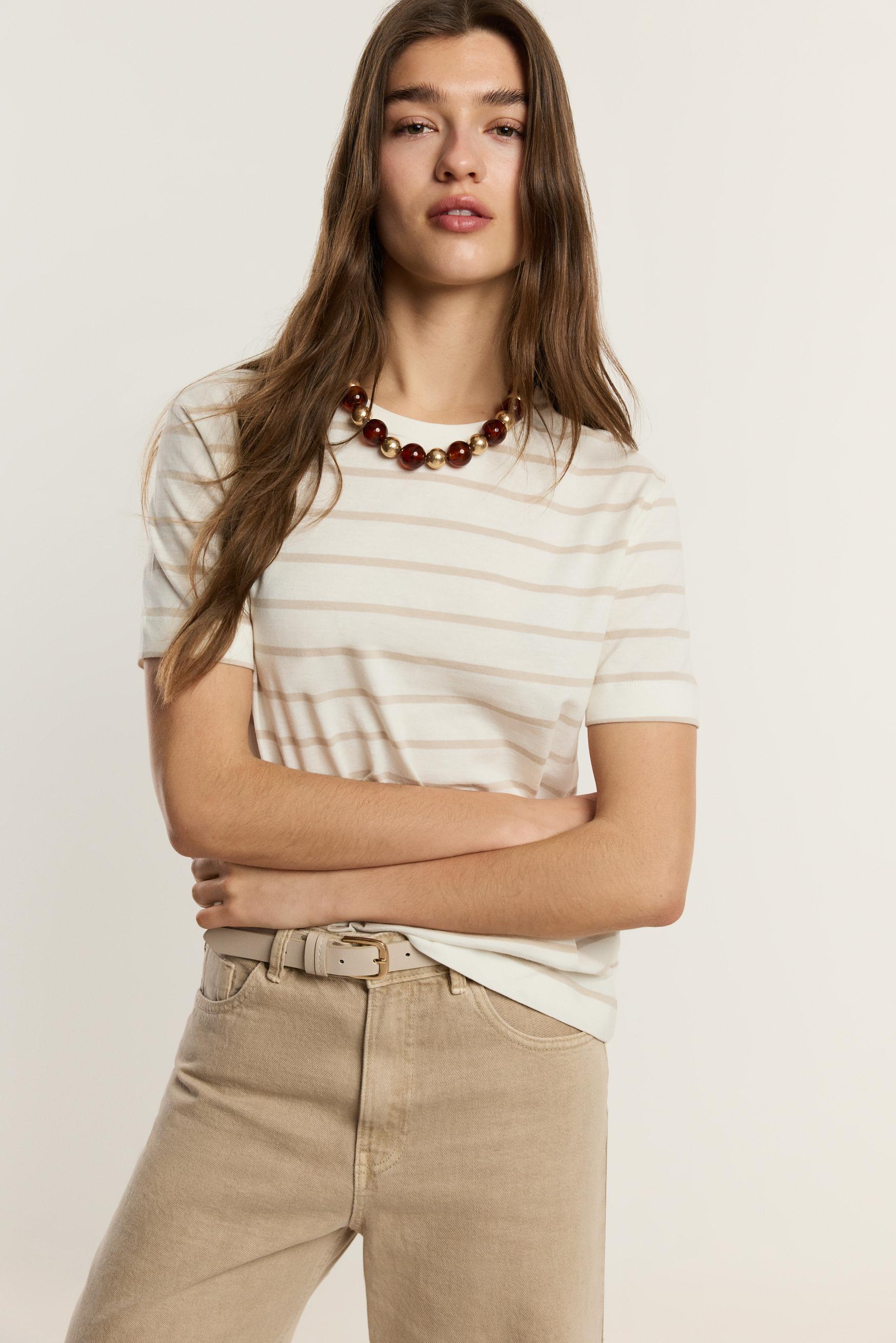 Camiseta básica cuello redondo