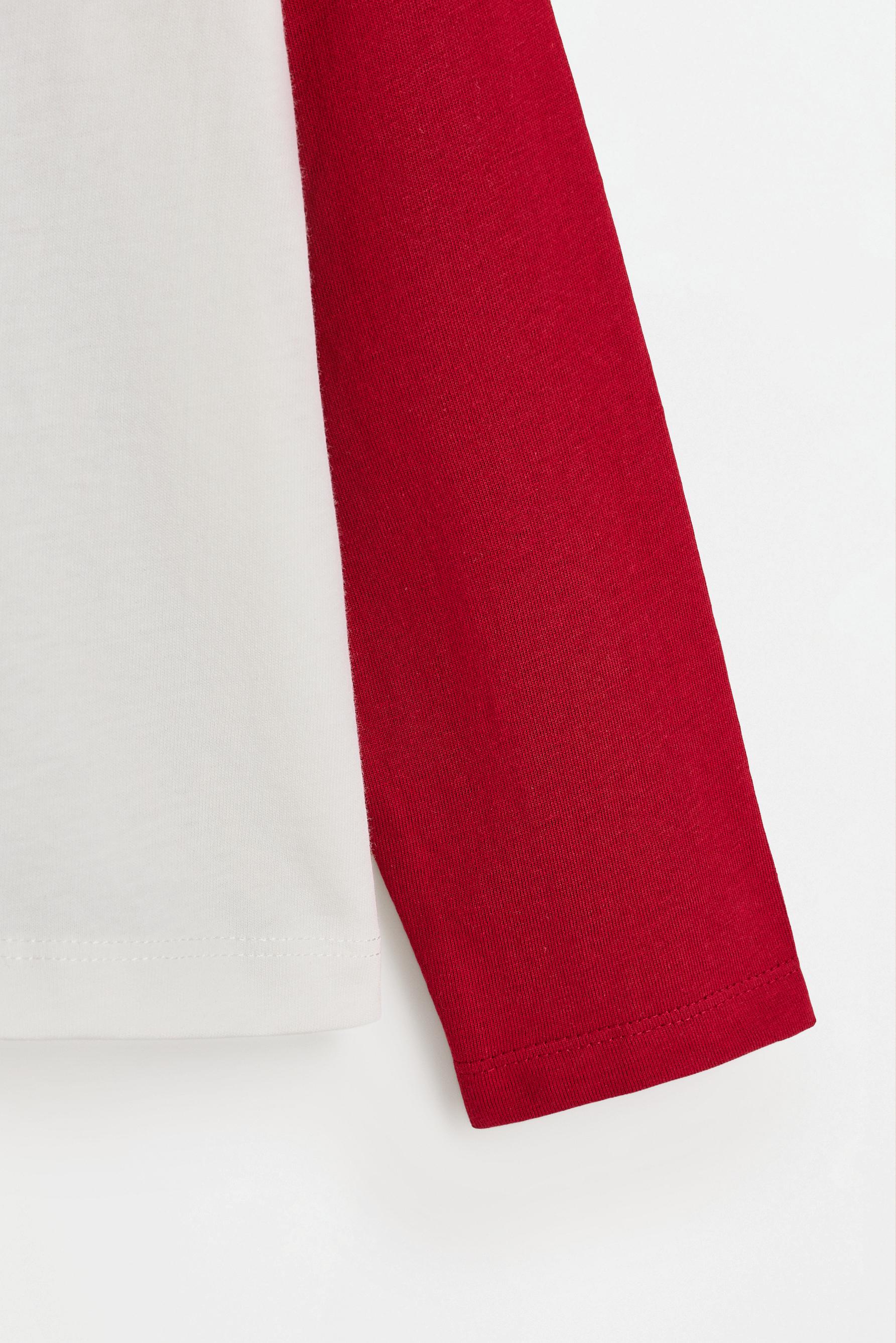 Slogan raglan sleeve T-shirt — BRIGHT RED