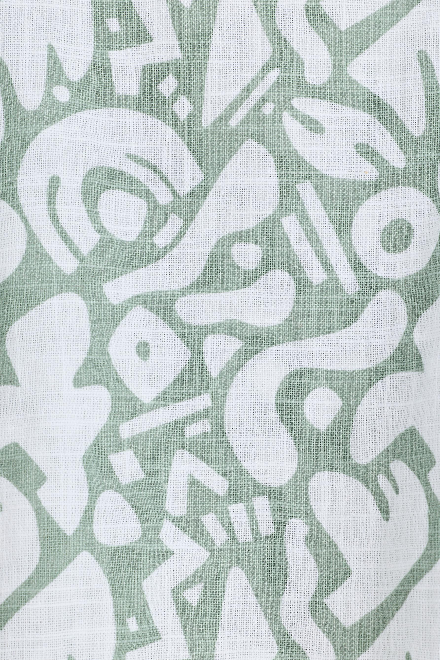Printed rustic shirt — PALE KHAKI