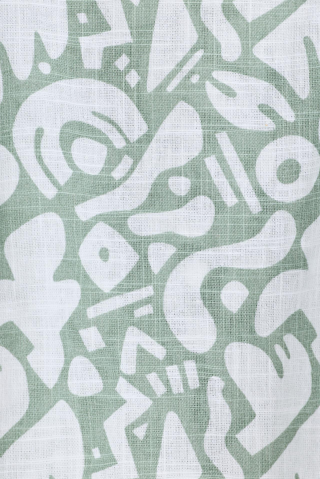 Printed rustic shirt — PALE KHAKI