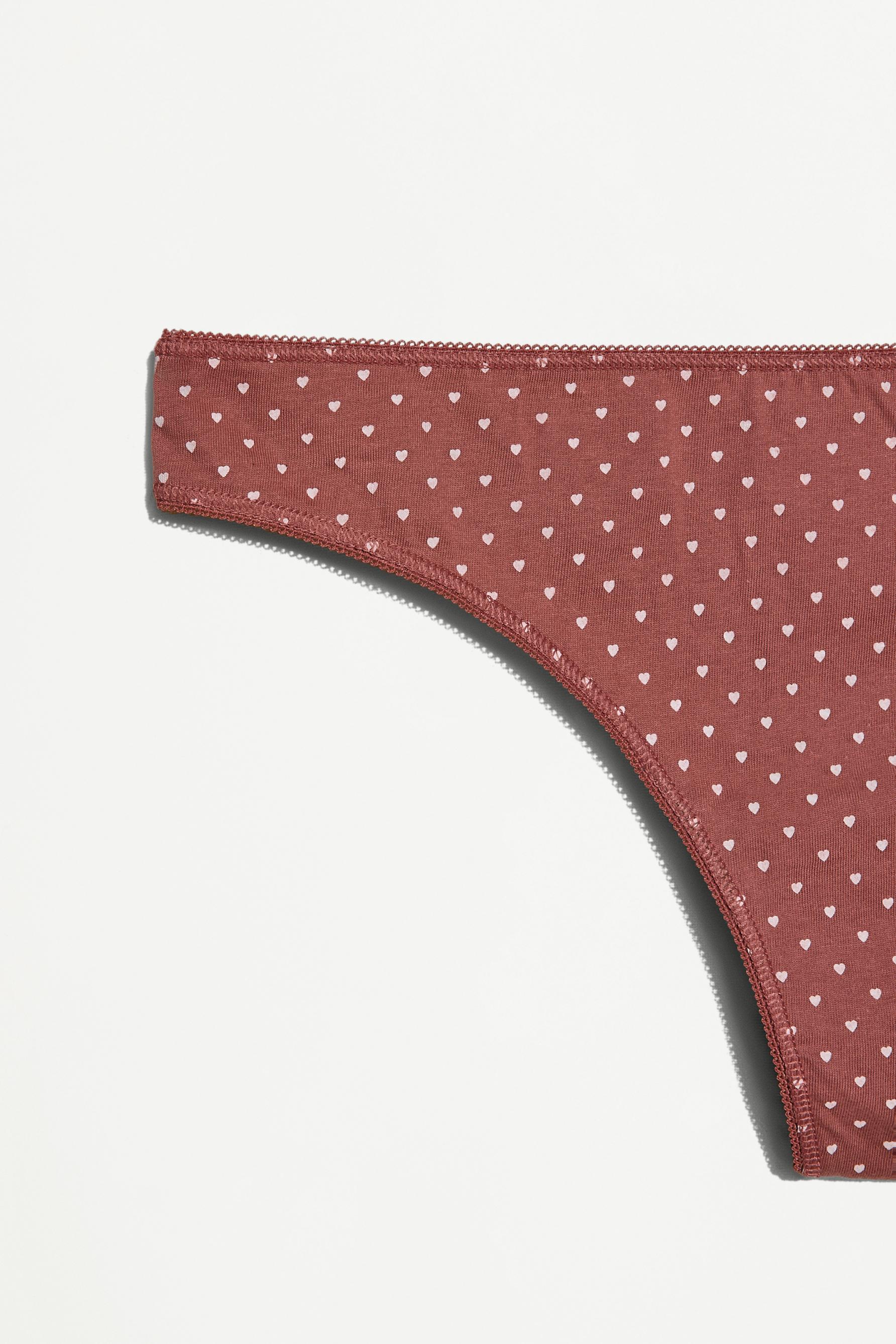 100% cotton thongs (3-Pack) — VARIOUS