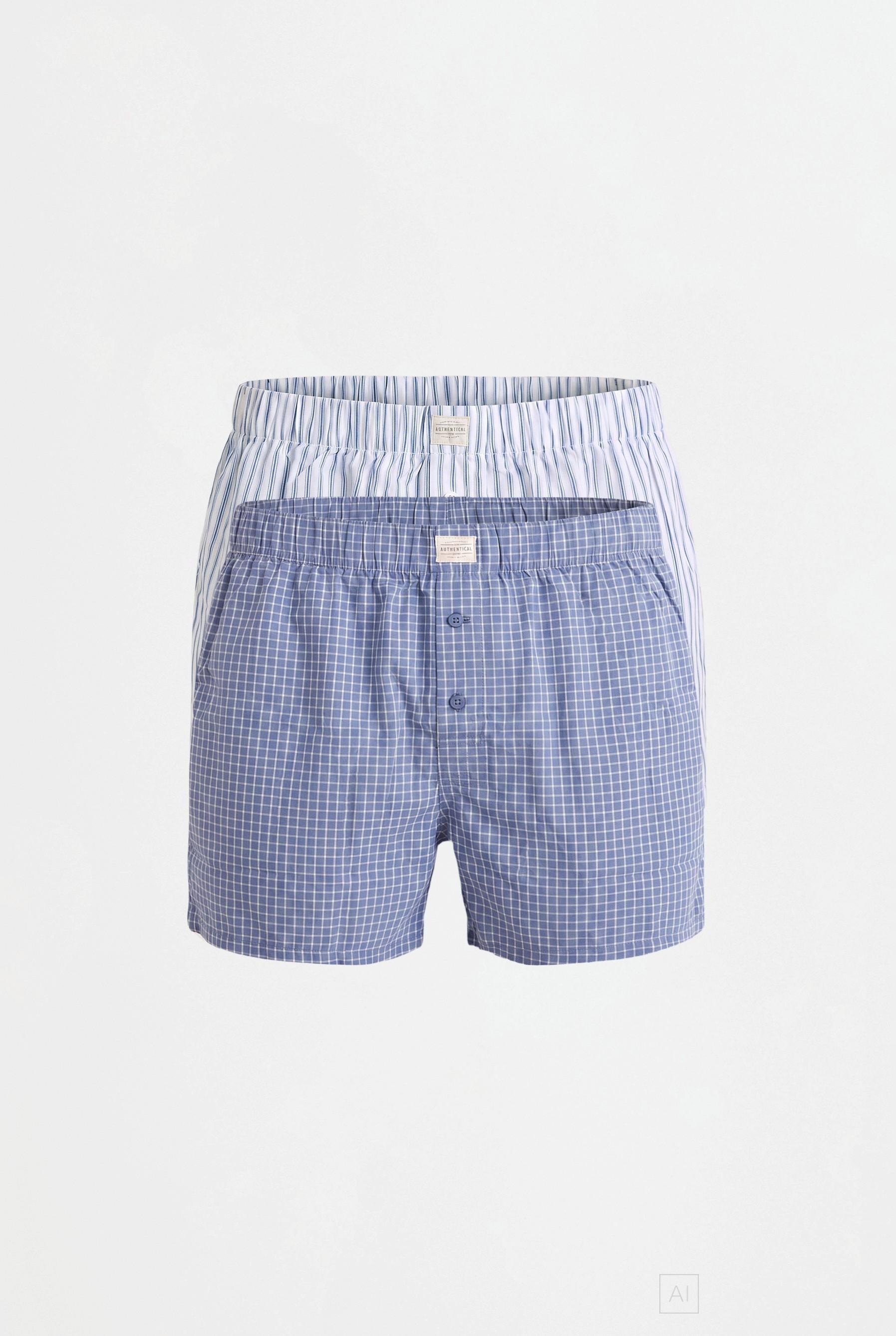 Long Boxer Shorts (2-Pack) — NAVY
