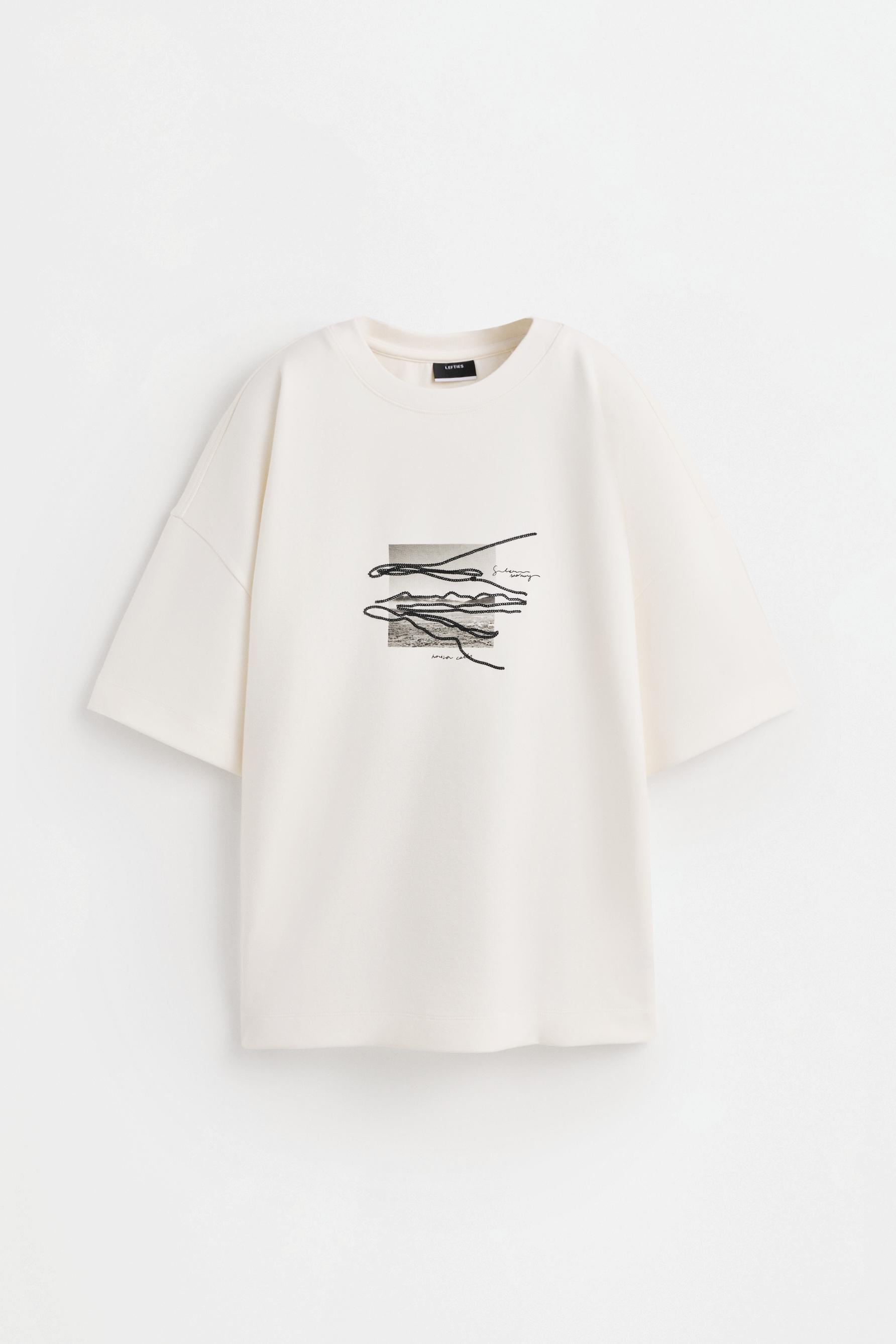 Camiseta interlock estampada