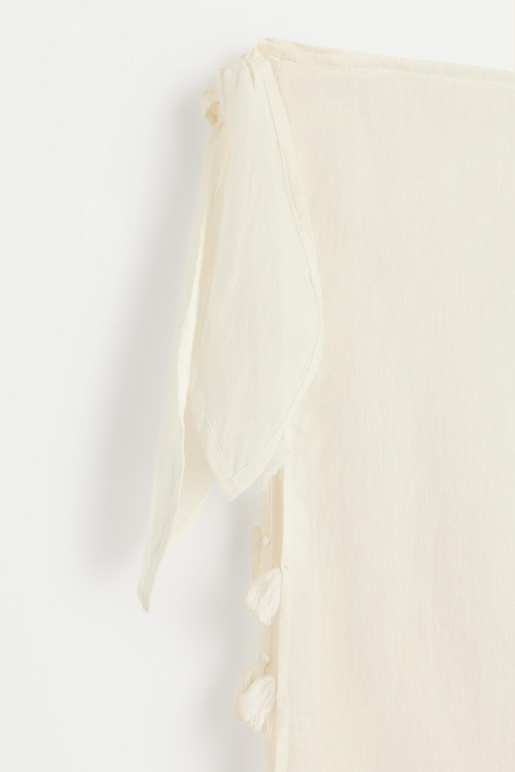 Embellished pareo — ECRU