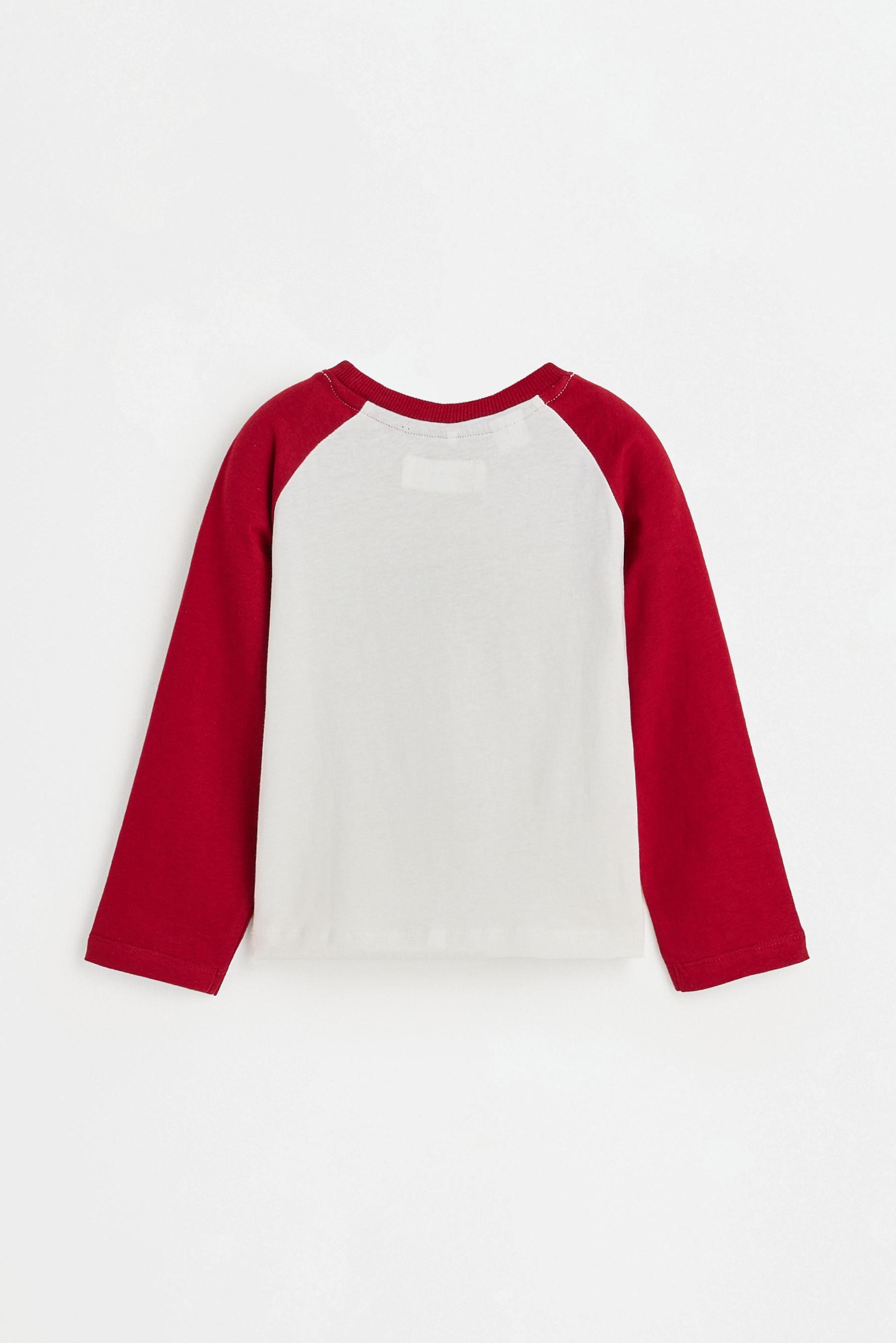 Slogan raglan sleeve T-shirt — BRIGHT RED