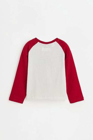 Slogan raglan sleeve T-shirt — BRIGHT RED 3