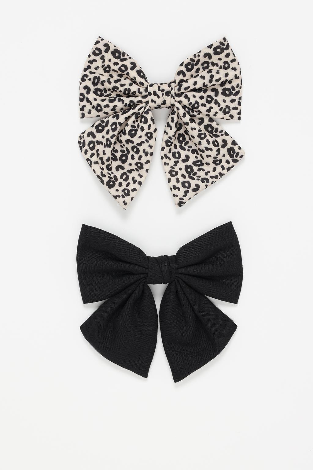 Pack of 2 of contrast bows