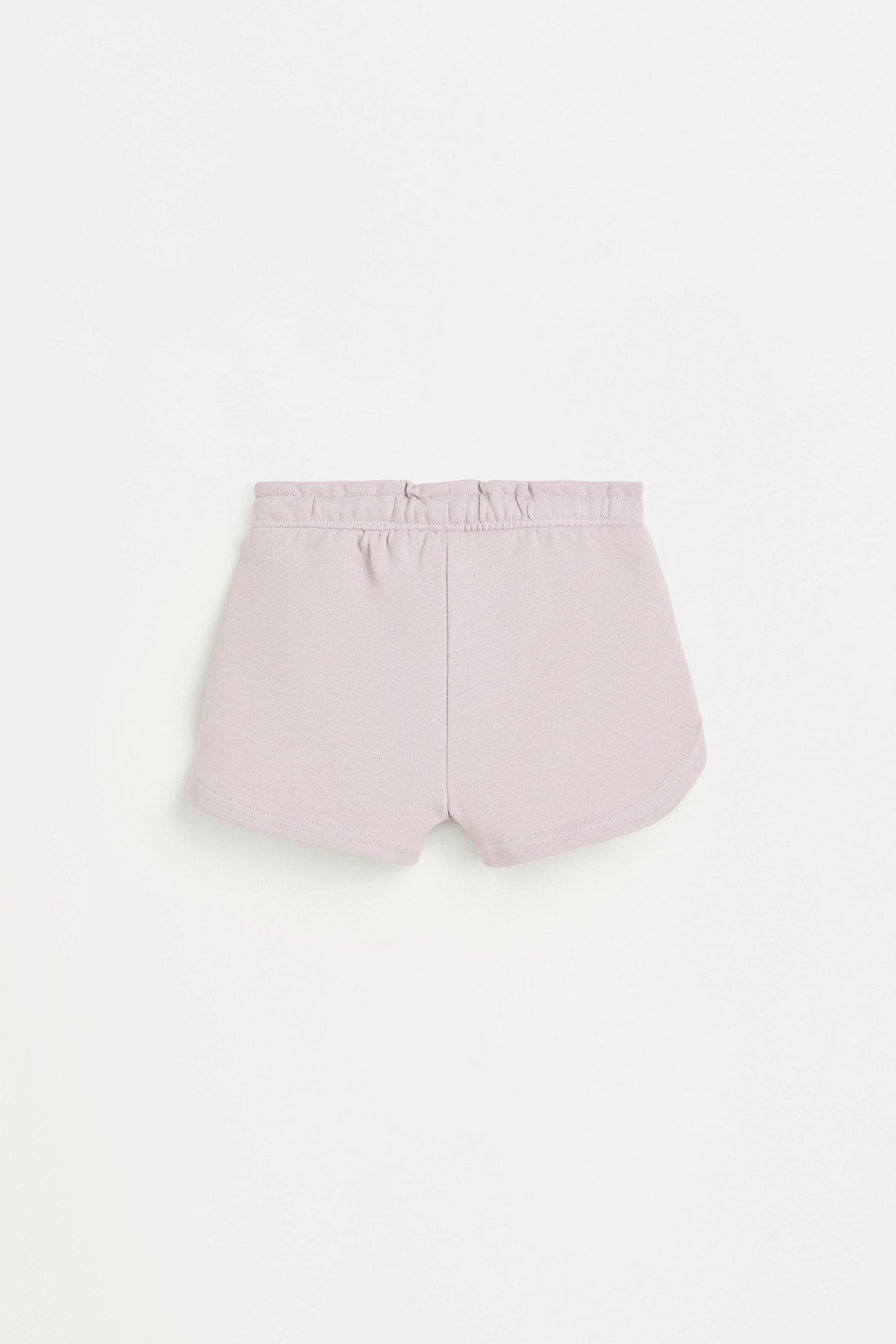 Heart print Bermuda shorts — PALE MAUVE