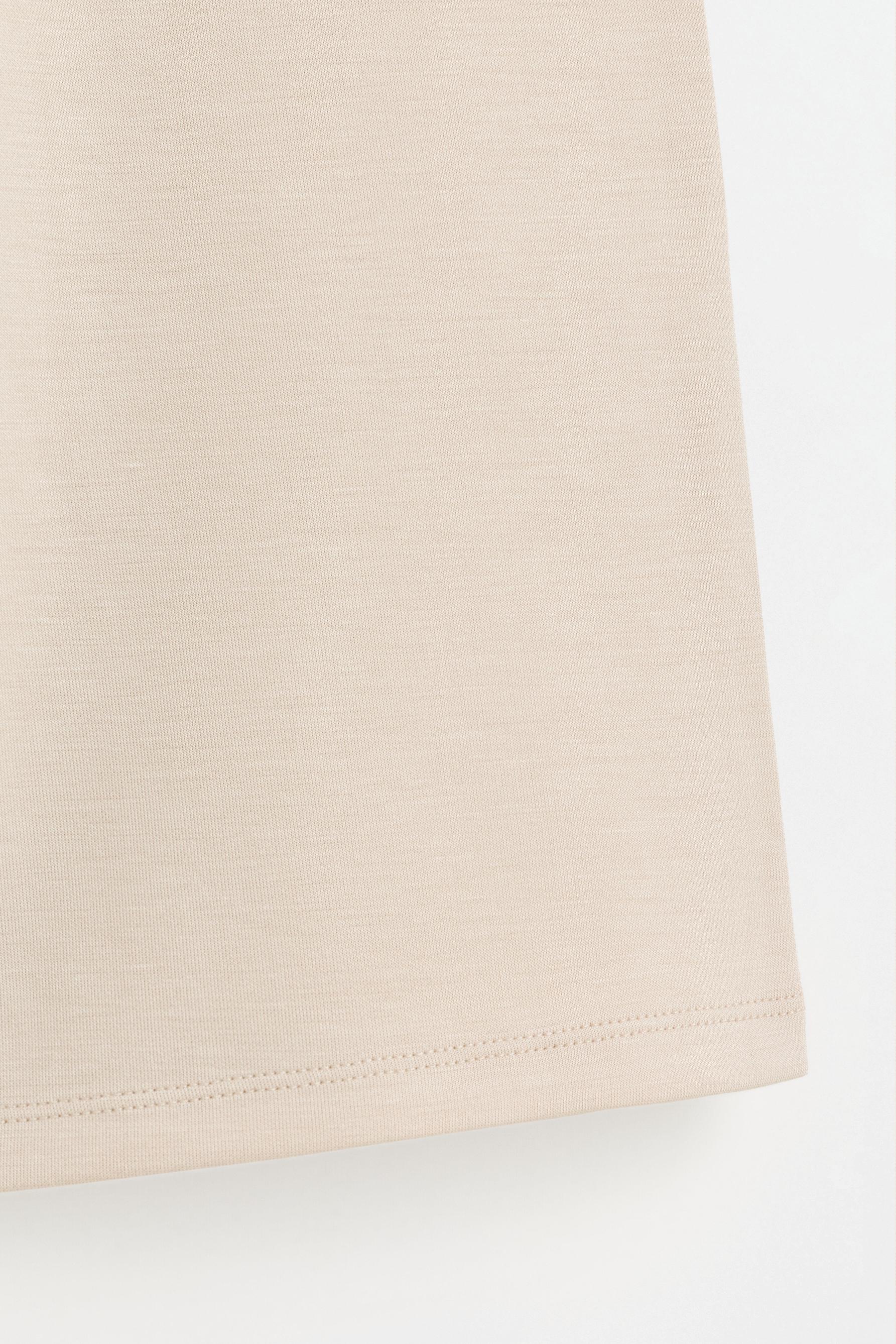 Pleated culottes — BEIGE