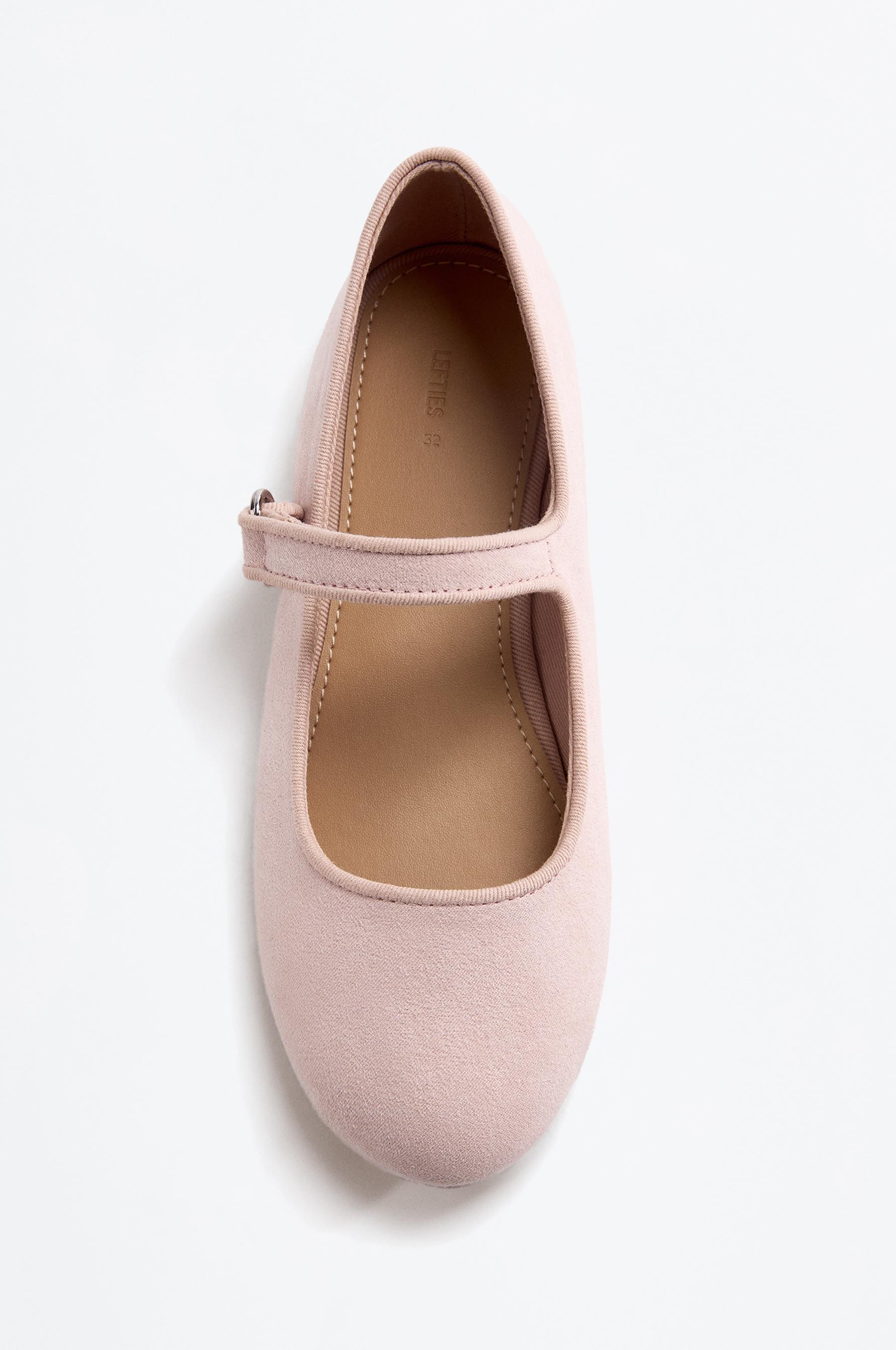 Mary Jane ballerina flat — PINK