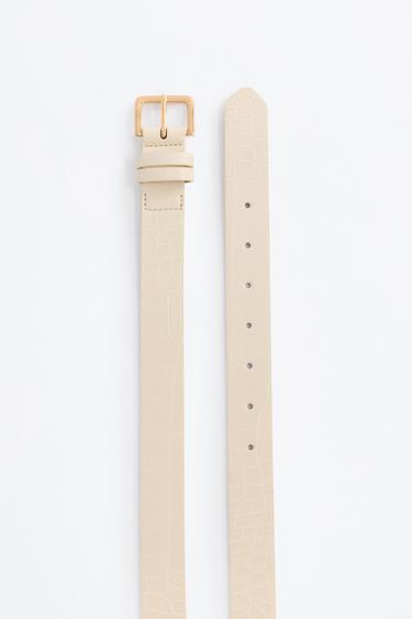 Crocodile belt — WHITE 6