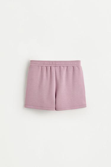 Flowing plush pleated shorts — PURPLE 2