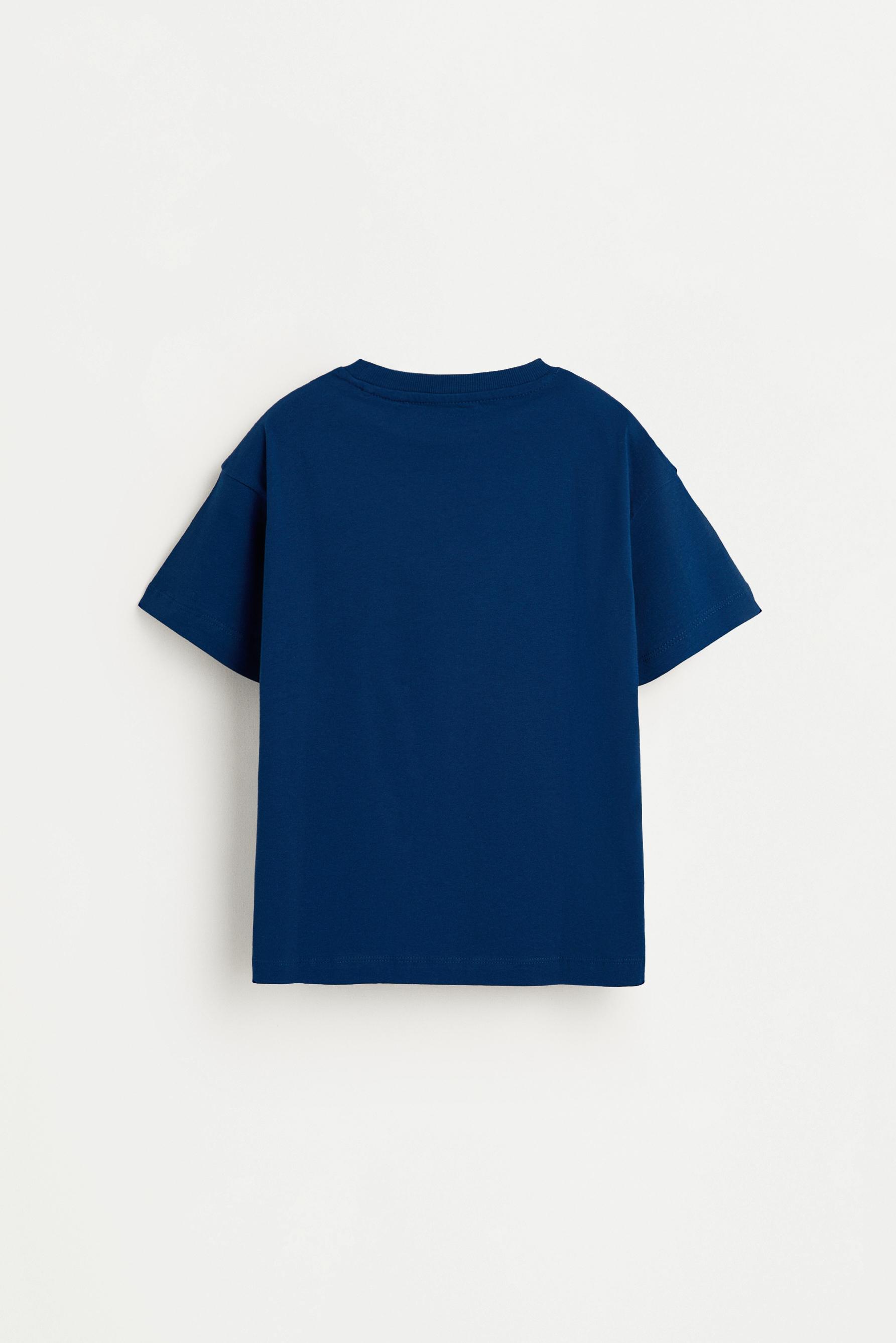 Printed T-shirt — DARK BLUE