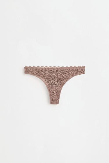 3-Pack of Brazilian lace briefs — CHOCOLATE 7