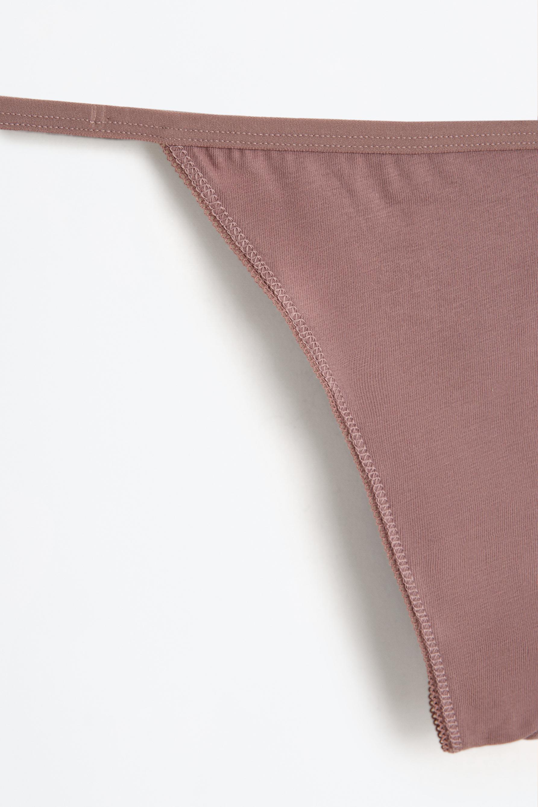 5-pack of thongs — ECRU