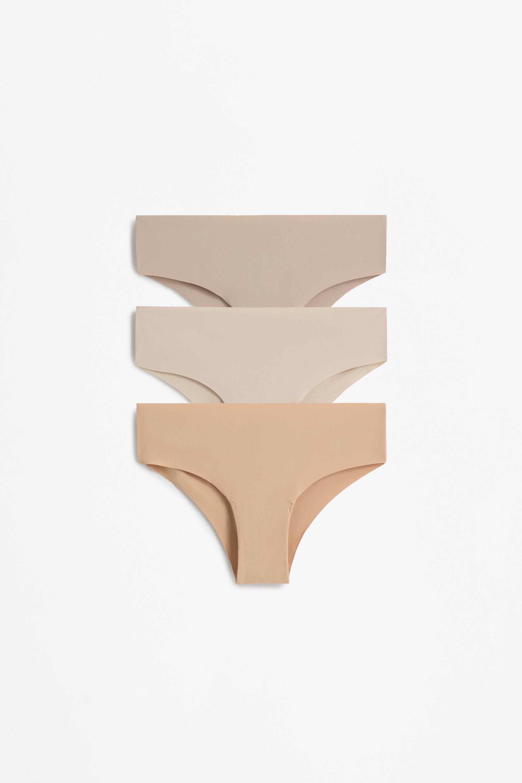 3-Pack of microfibre hipster briefs — BROWN