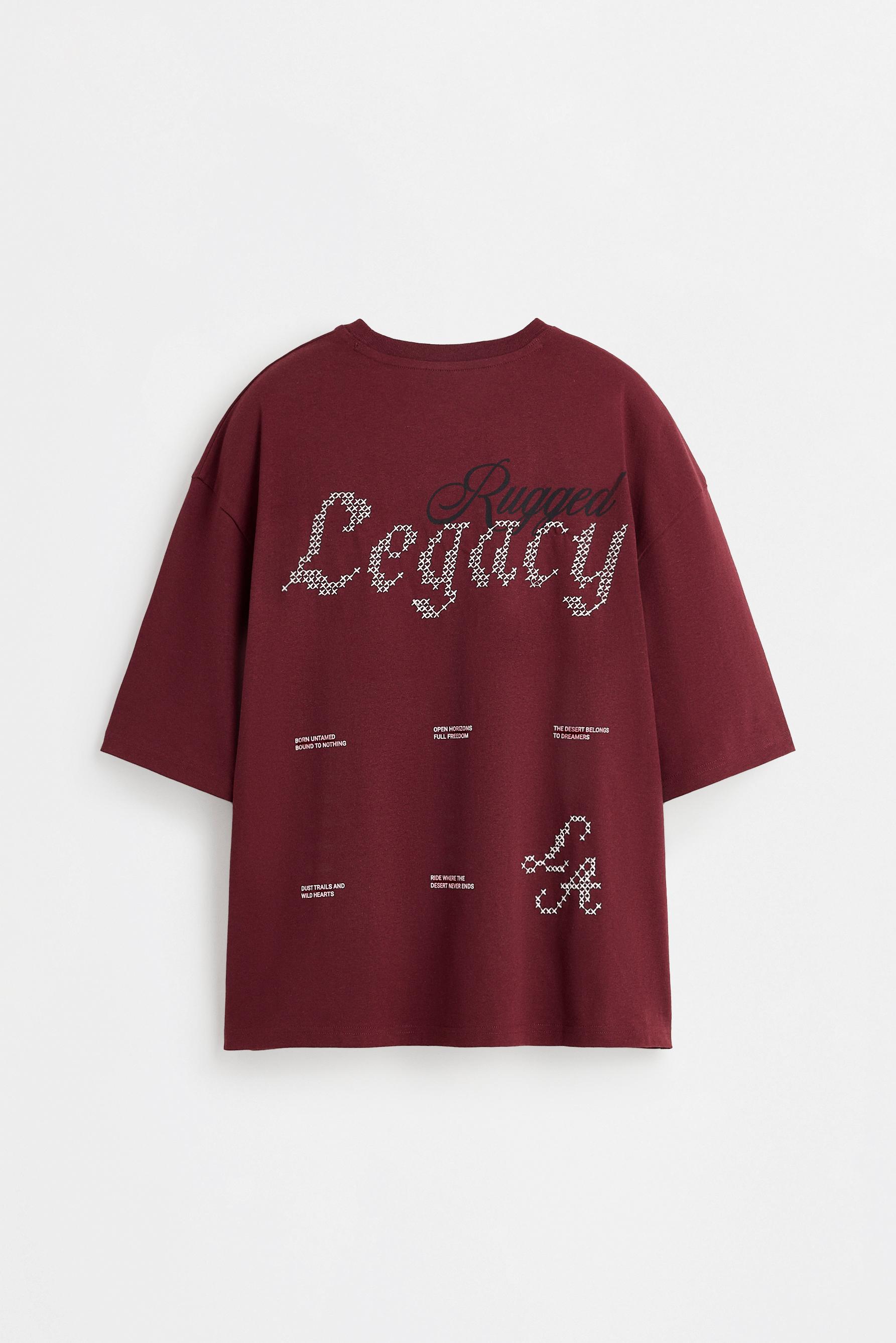 Printed T-shirt — WINE