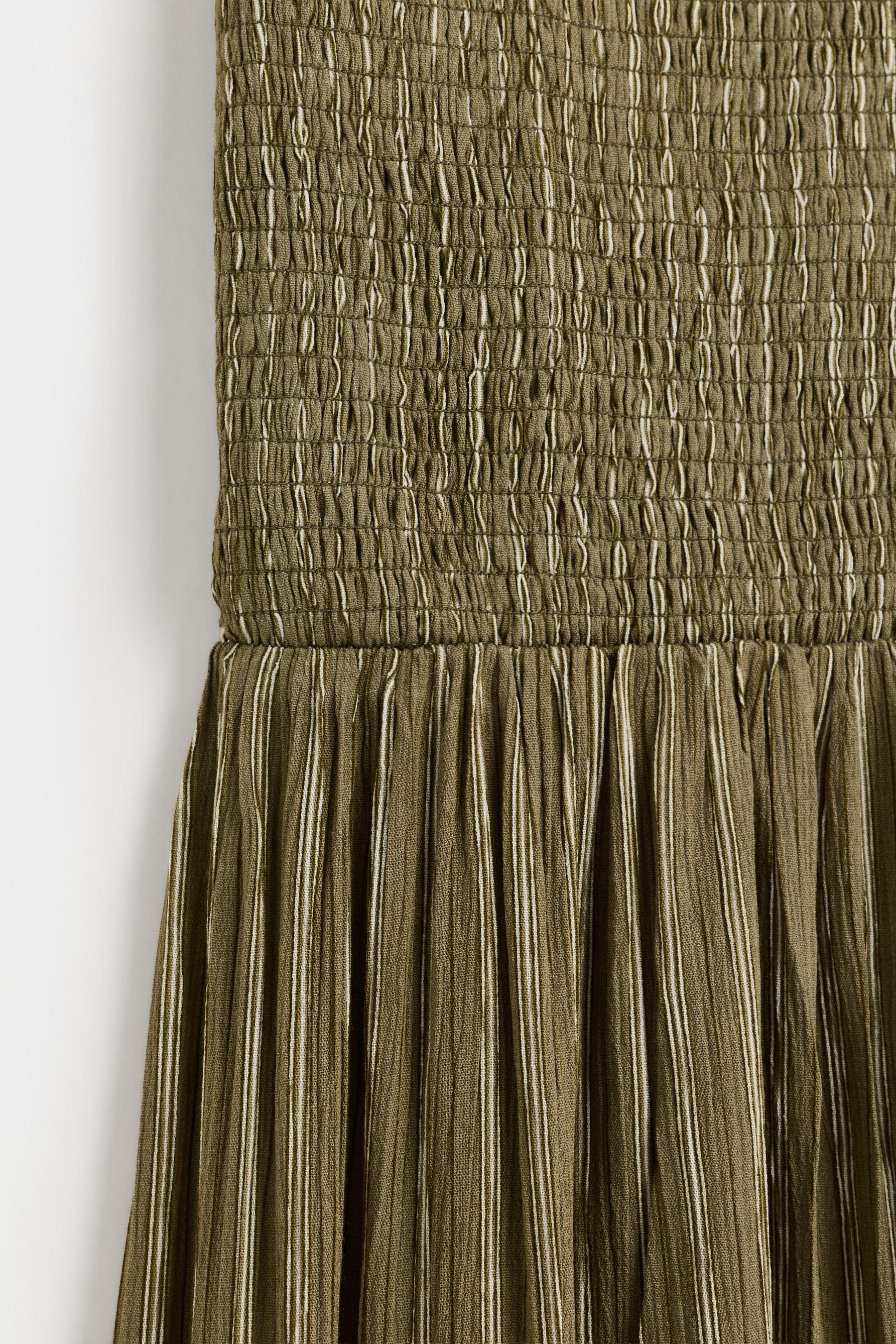 Halter midi dress — KHAKI