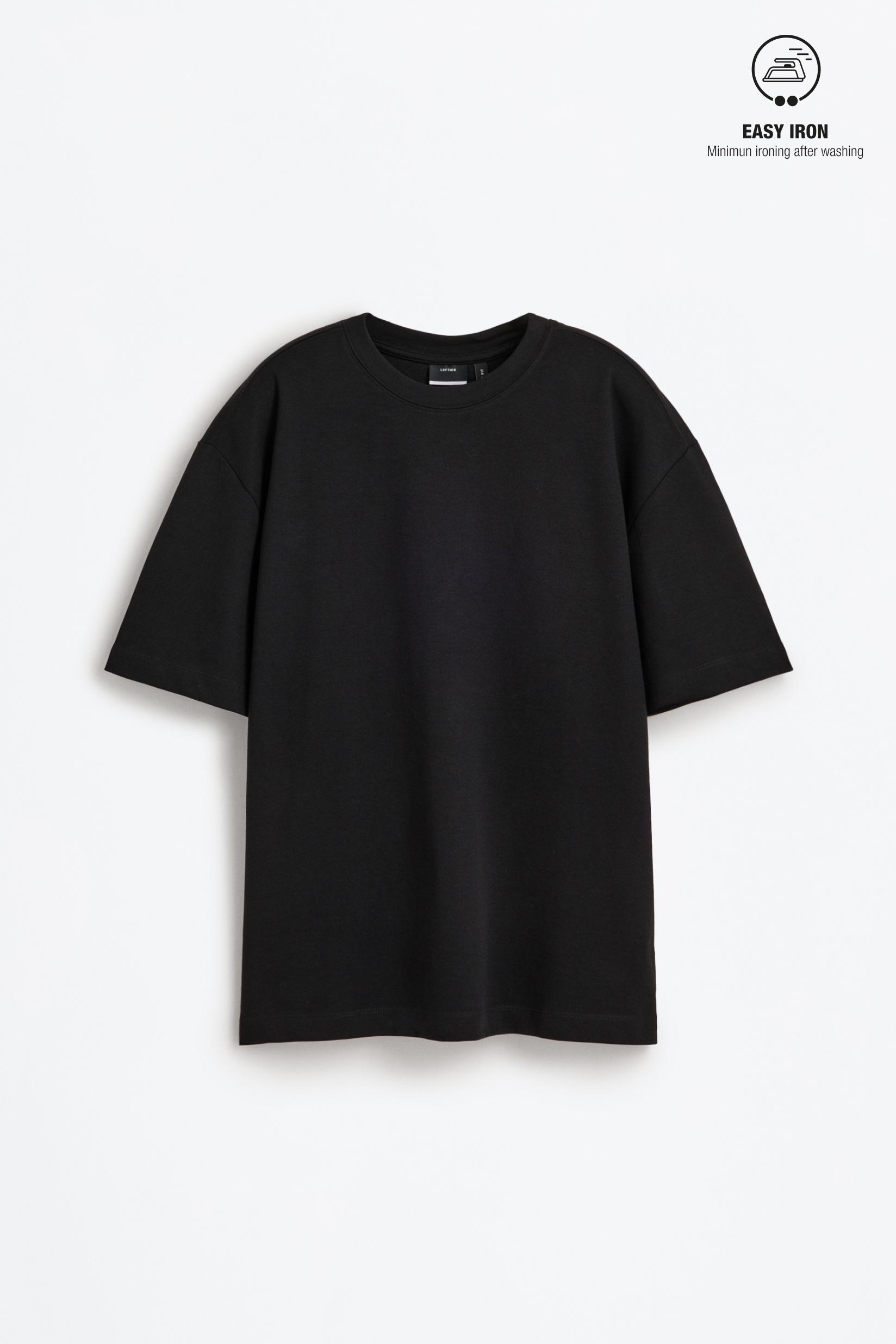 Soft Interlock T-shirt — BLACK