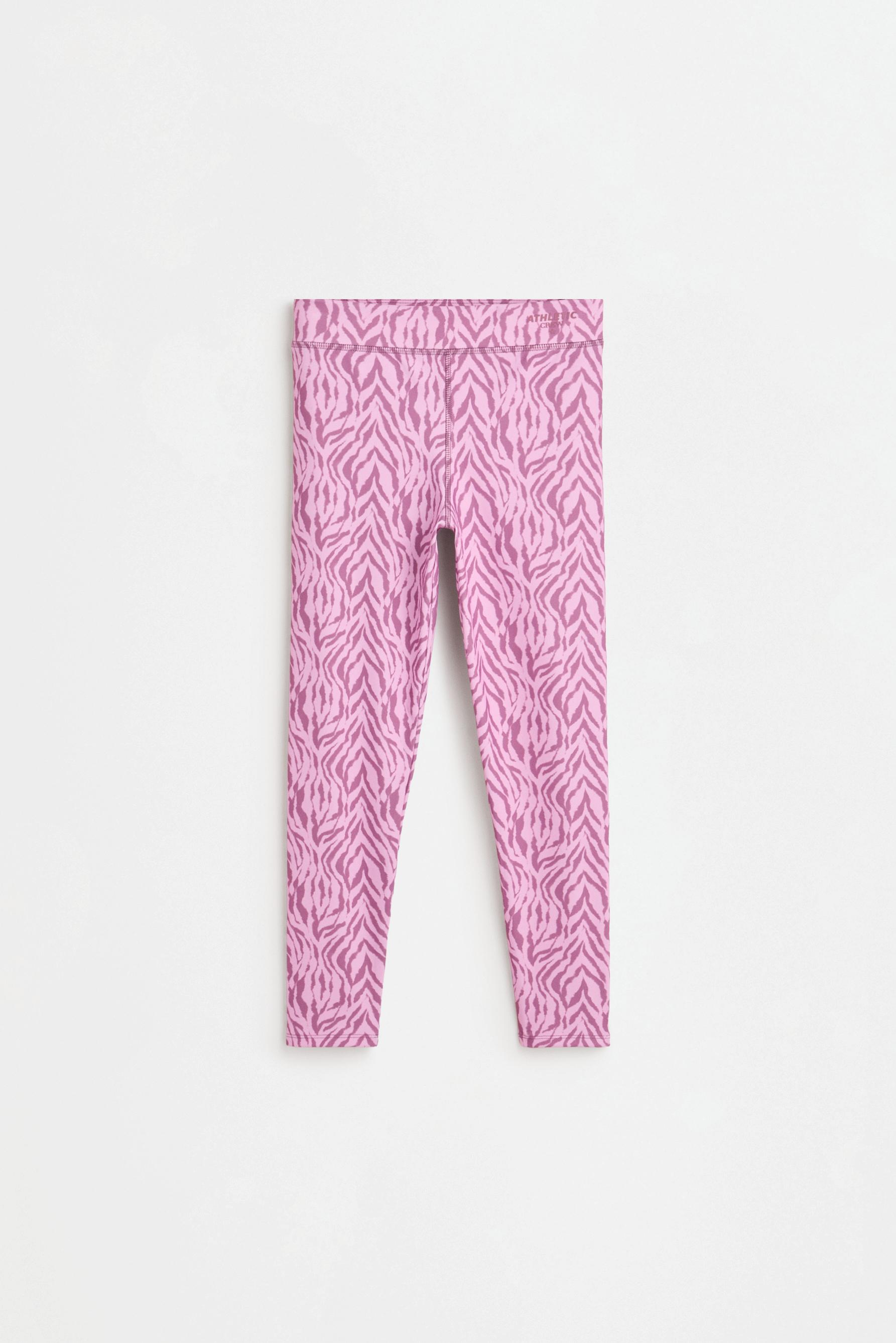 Printed sports leggings — PINK