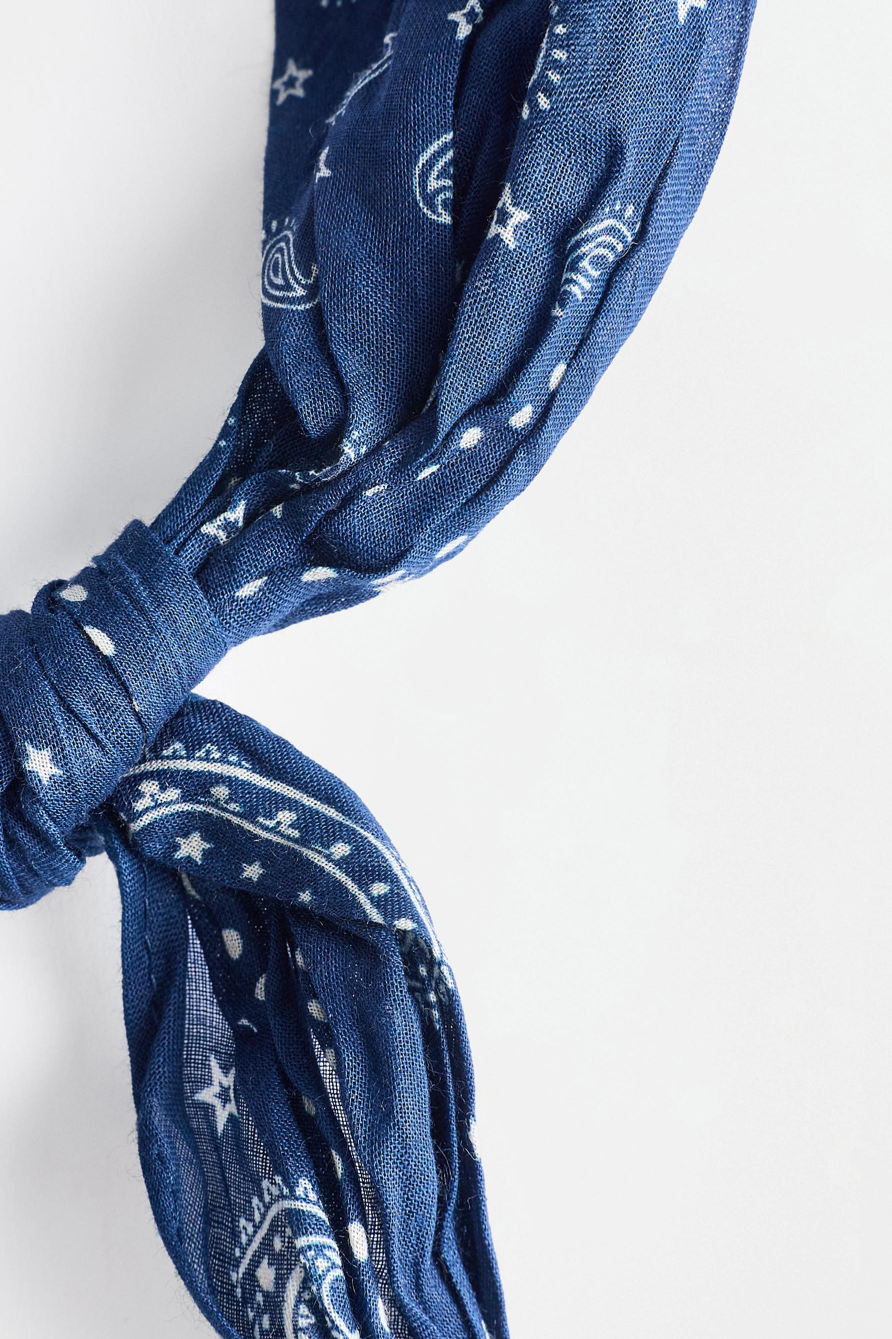 Printed bandana — BLUE TONES