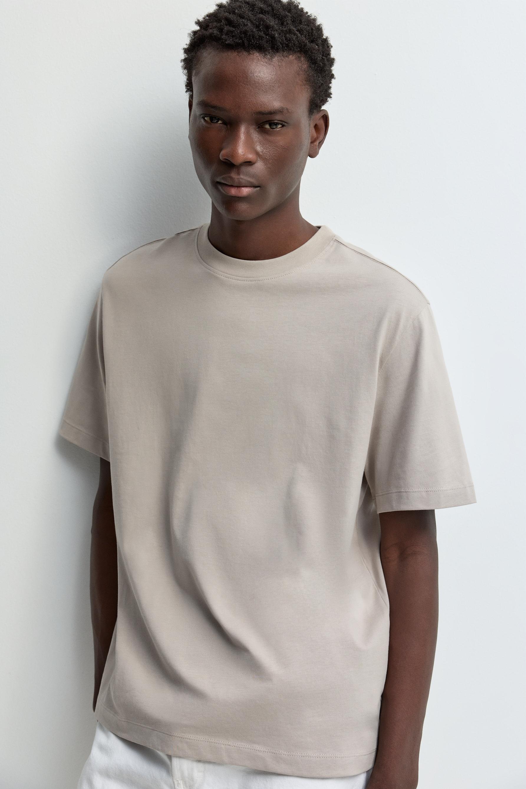Premium relaxed fit T-shirt — SAND
