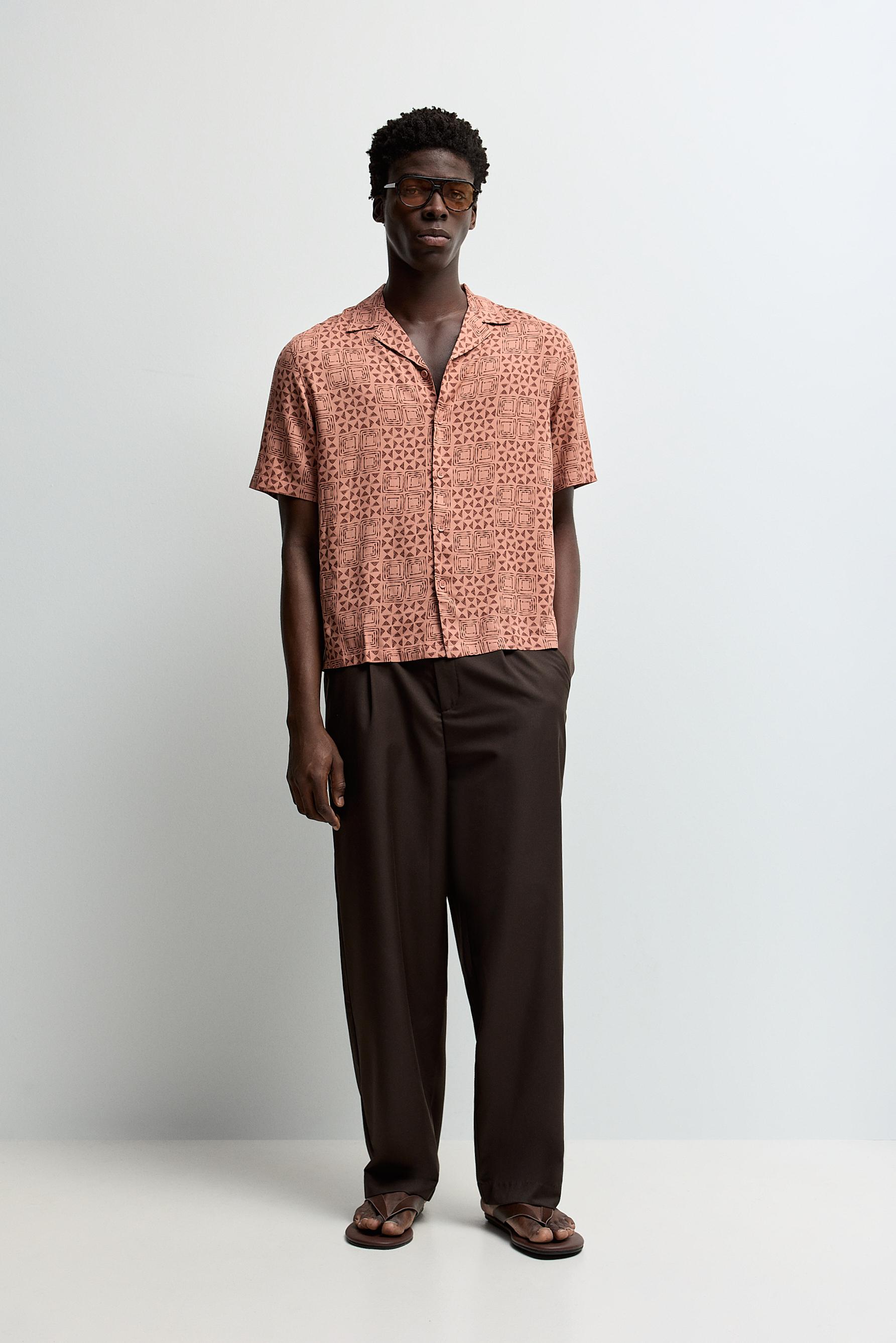 Resort shirt — SALMON PINK