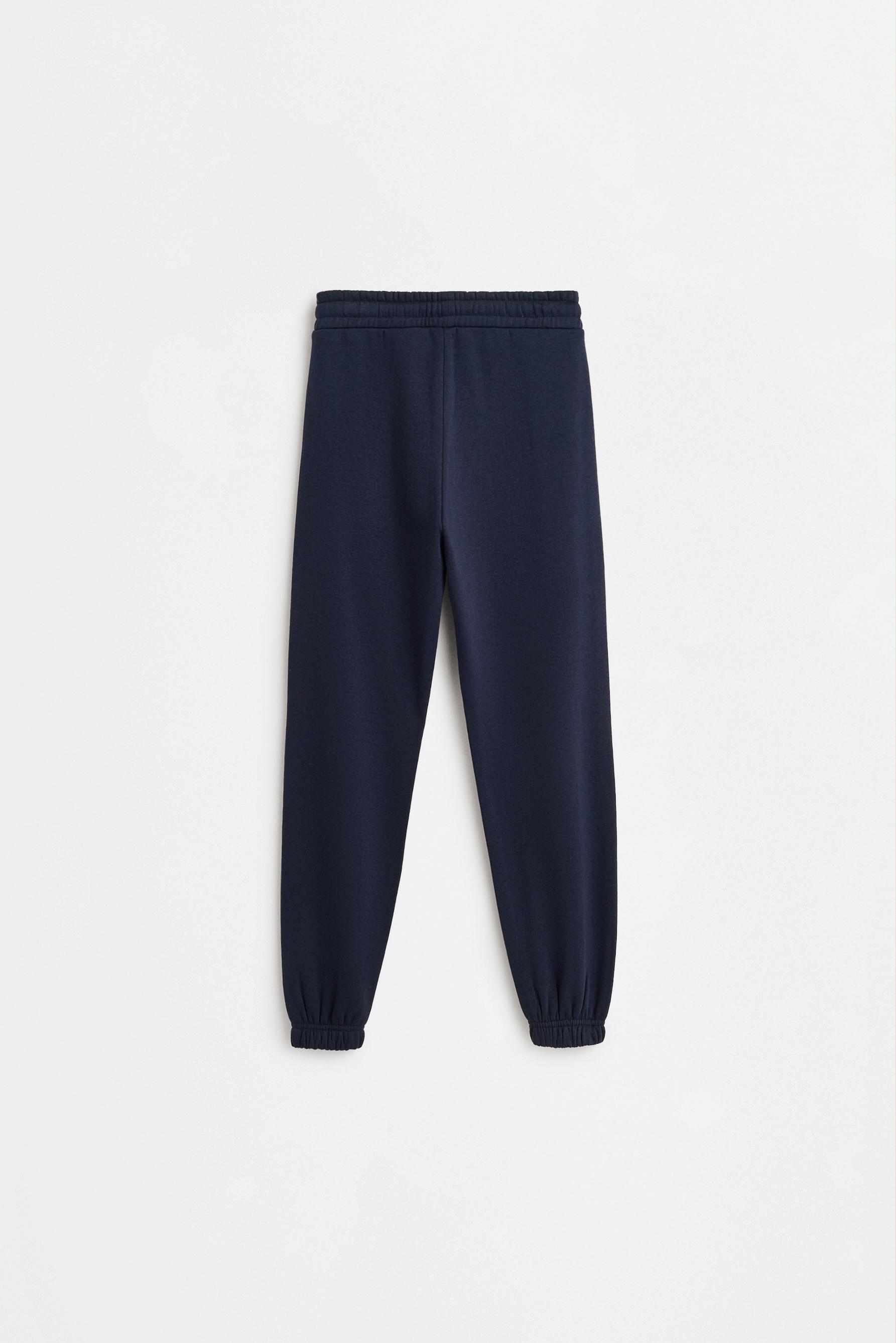 Plush trousers — NAVY