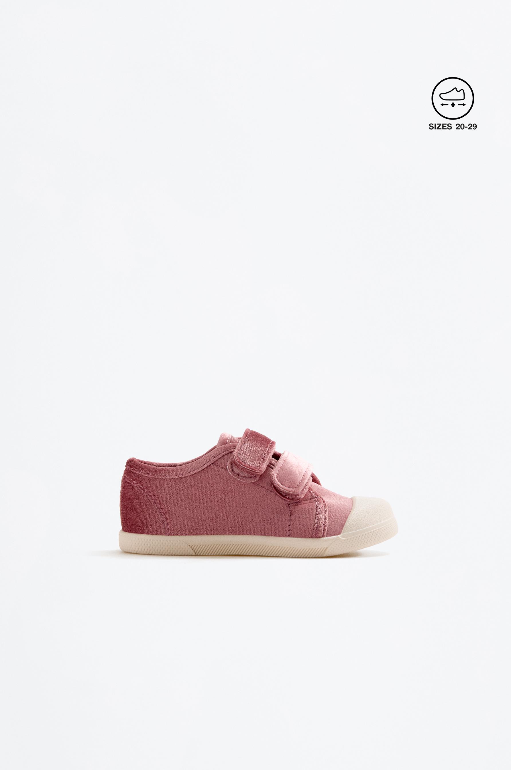 Velvet toecap slipper — PINK (alternate view)
