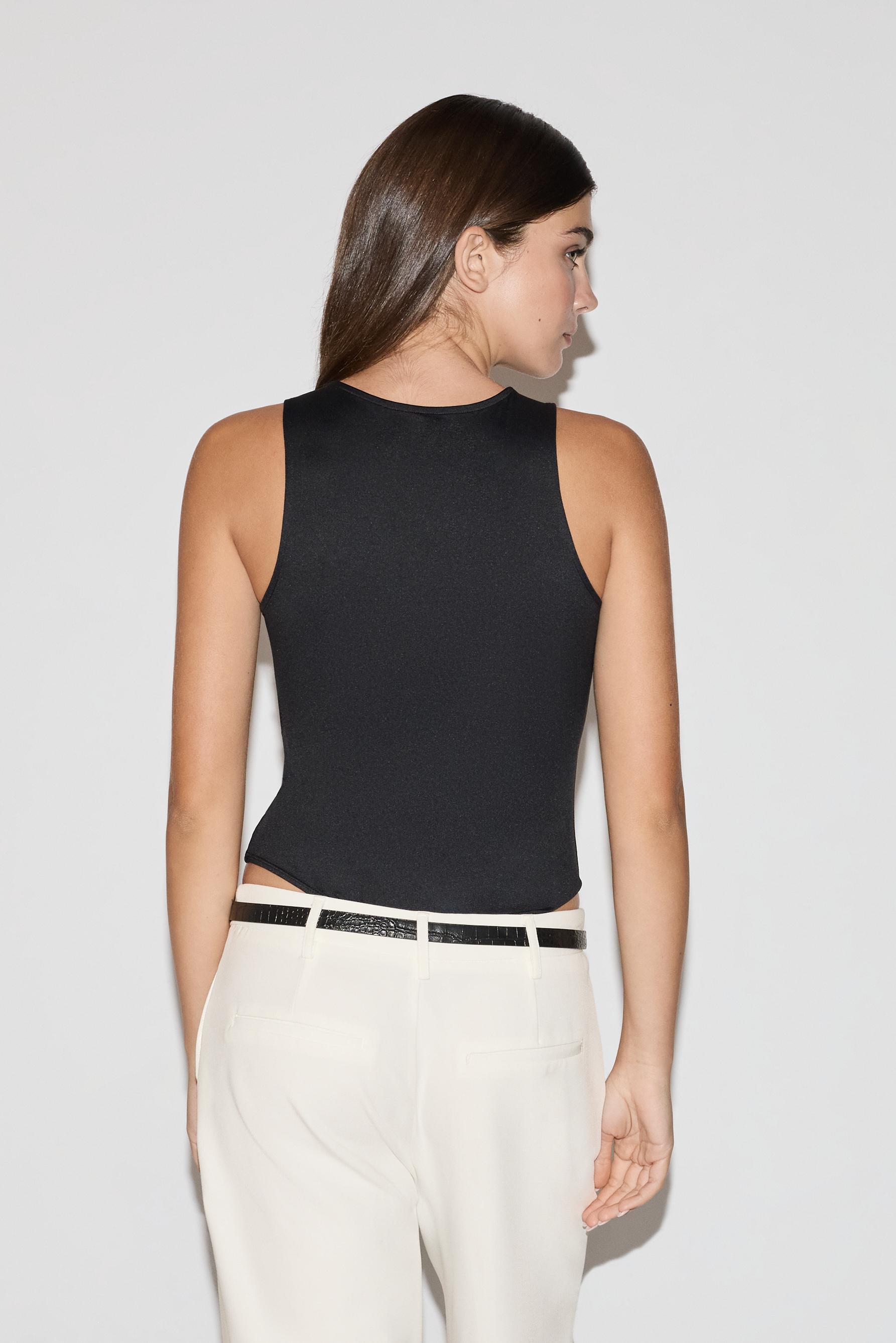 Polyamide bodysuit — BLACK