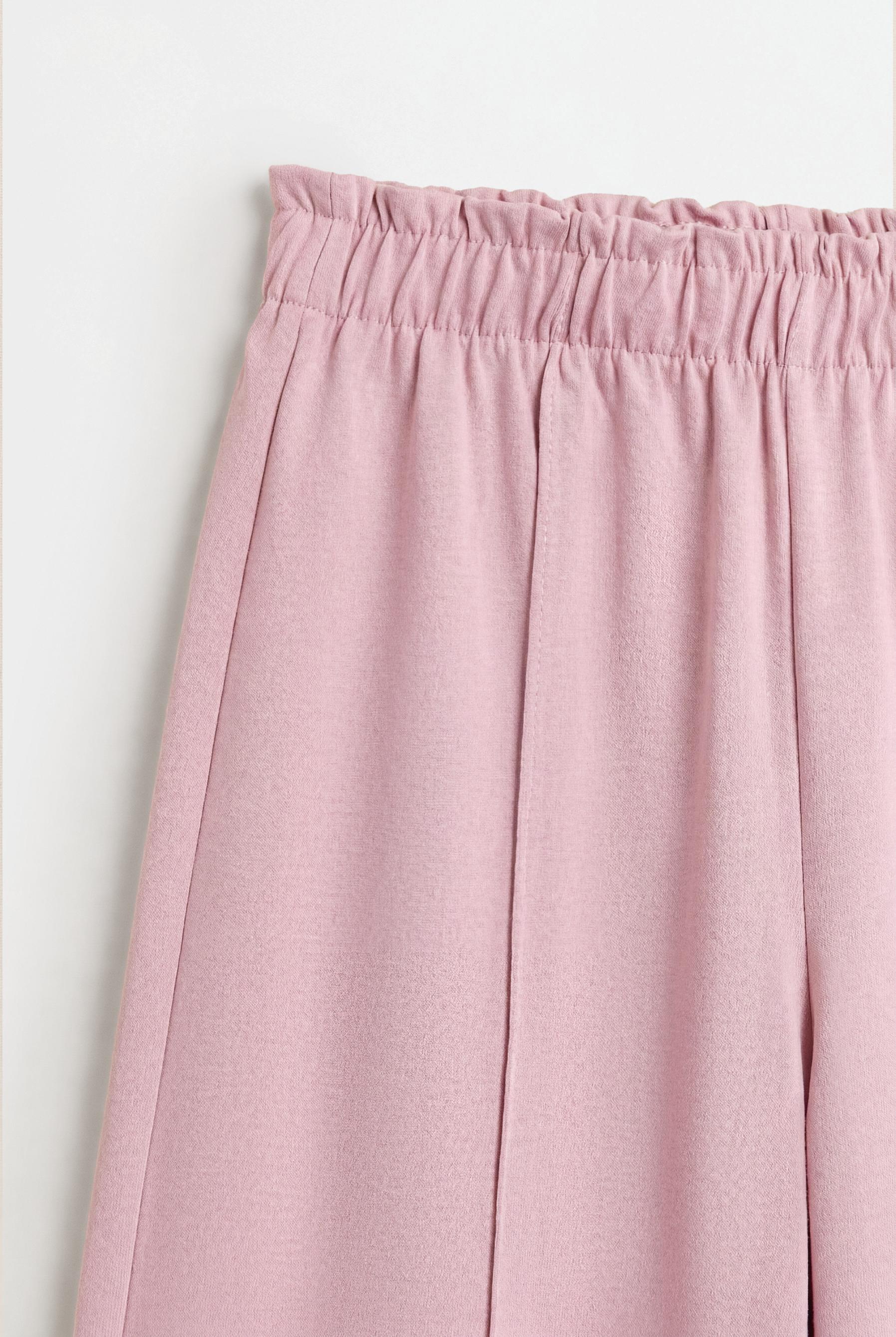 Heavy jersey culottes — PALE MAUVE