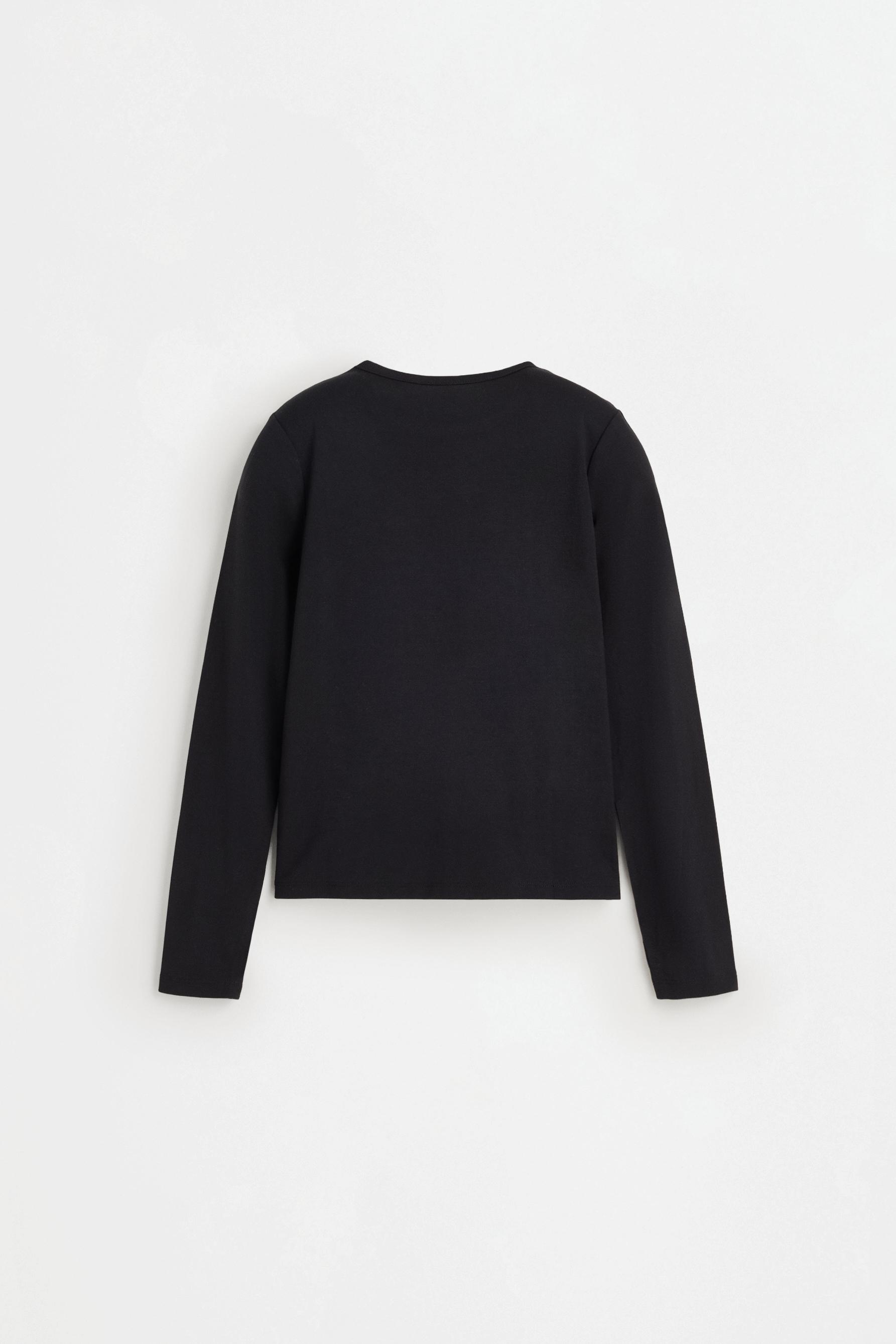 LIGHTWEIGHT thermal comfort T-shirt — BLACK