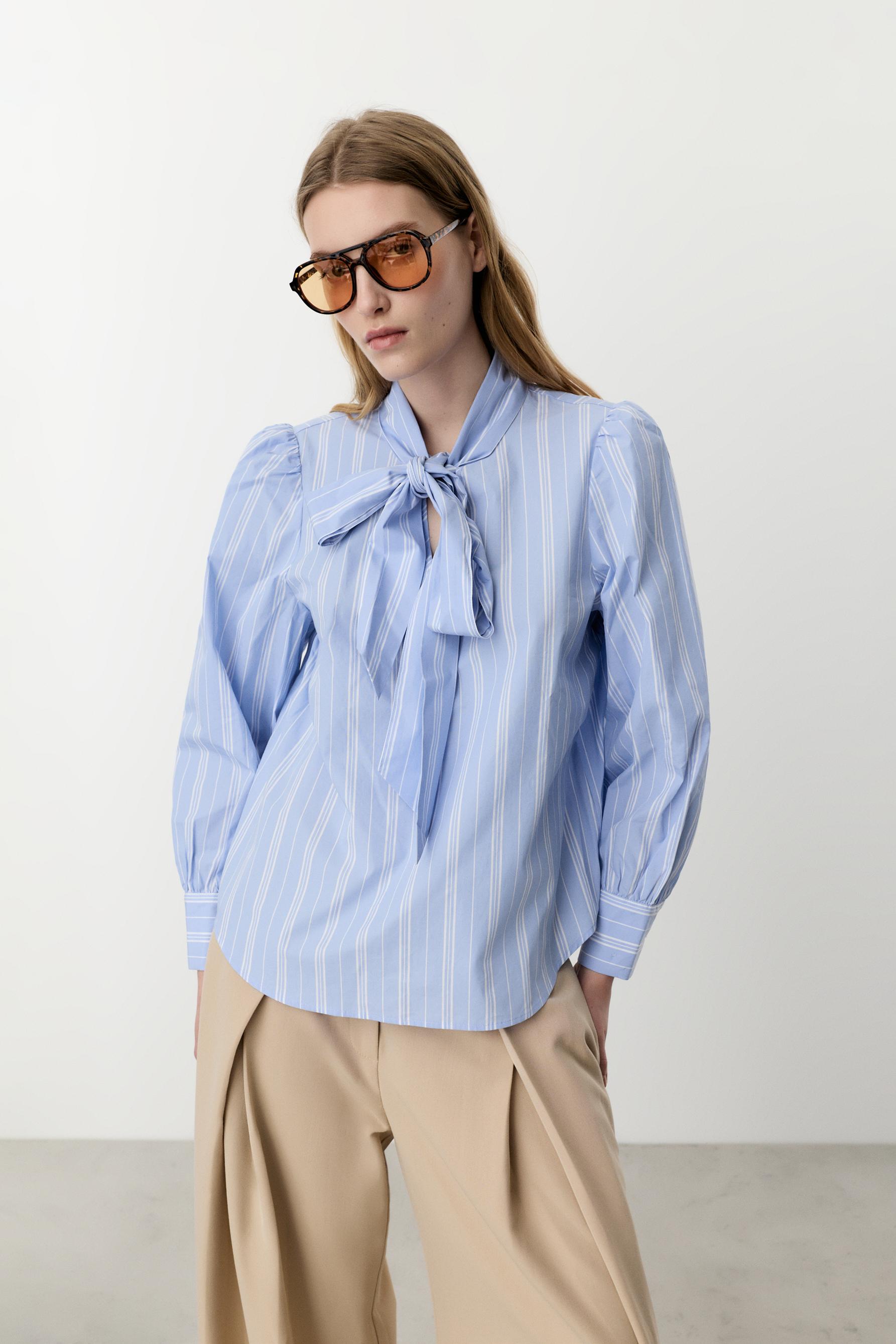 Camisa popelín lazada