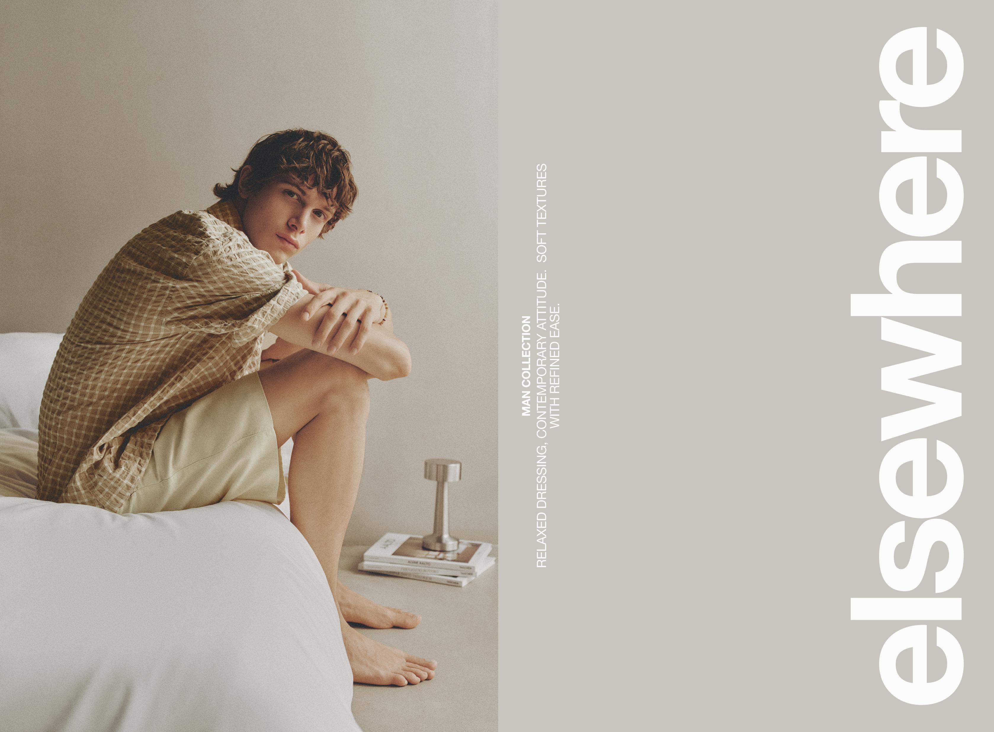 Short sleeve checked shirt — SAND