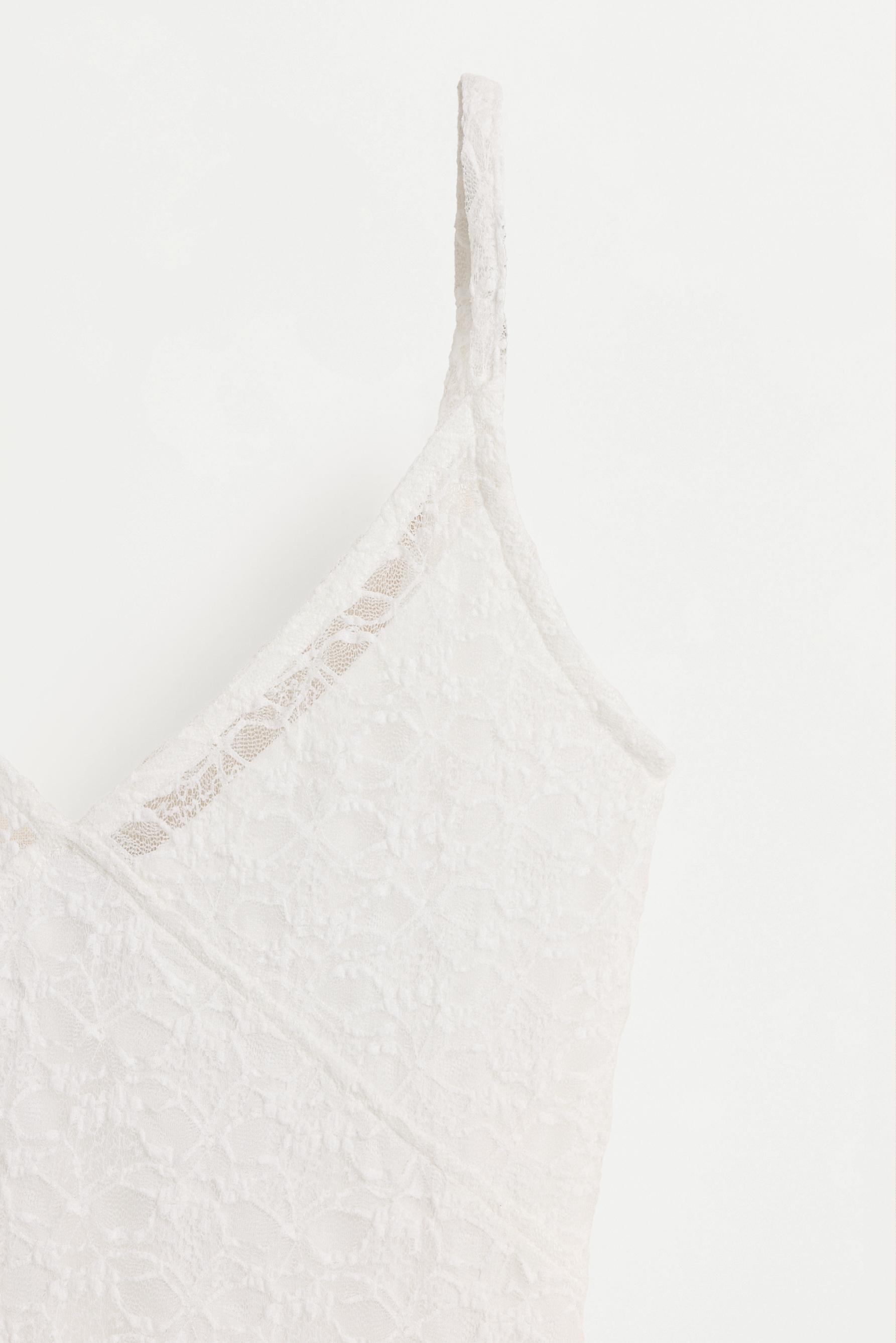 Lace bodysuit — OFF WHITE