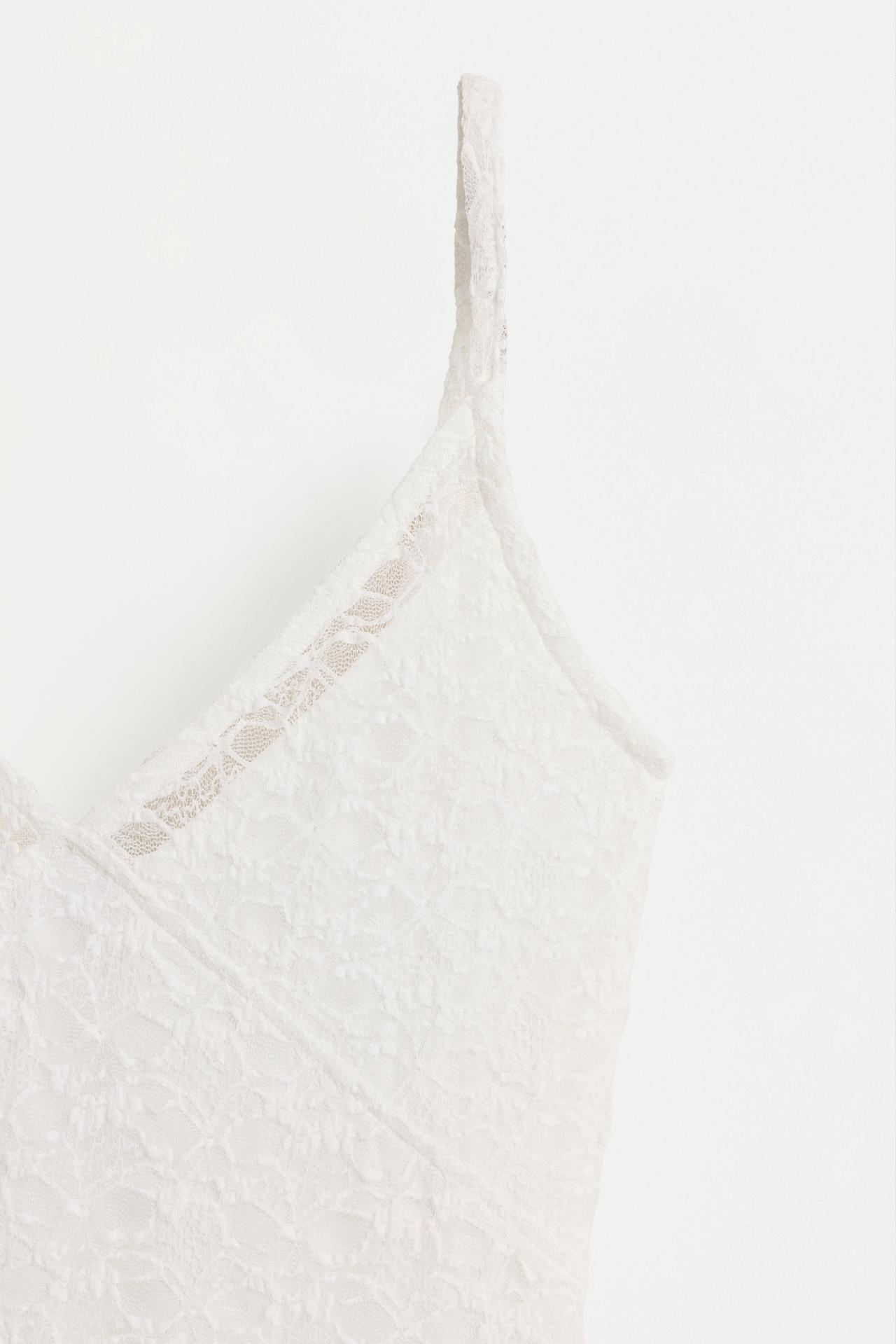 Lace bodysuit — OFF WHITE