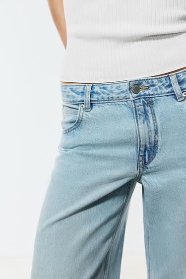 Wide-leg low-waist jeans — PALE BLUE 3