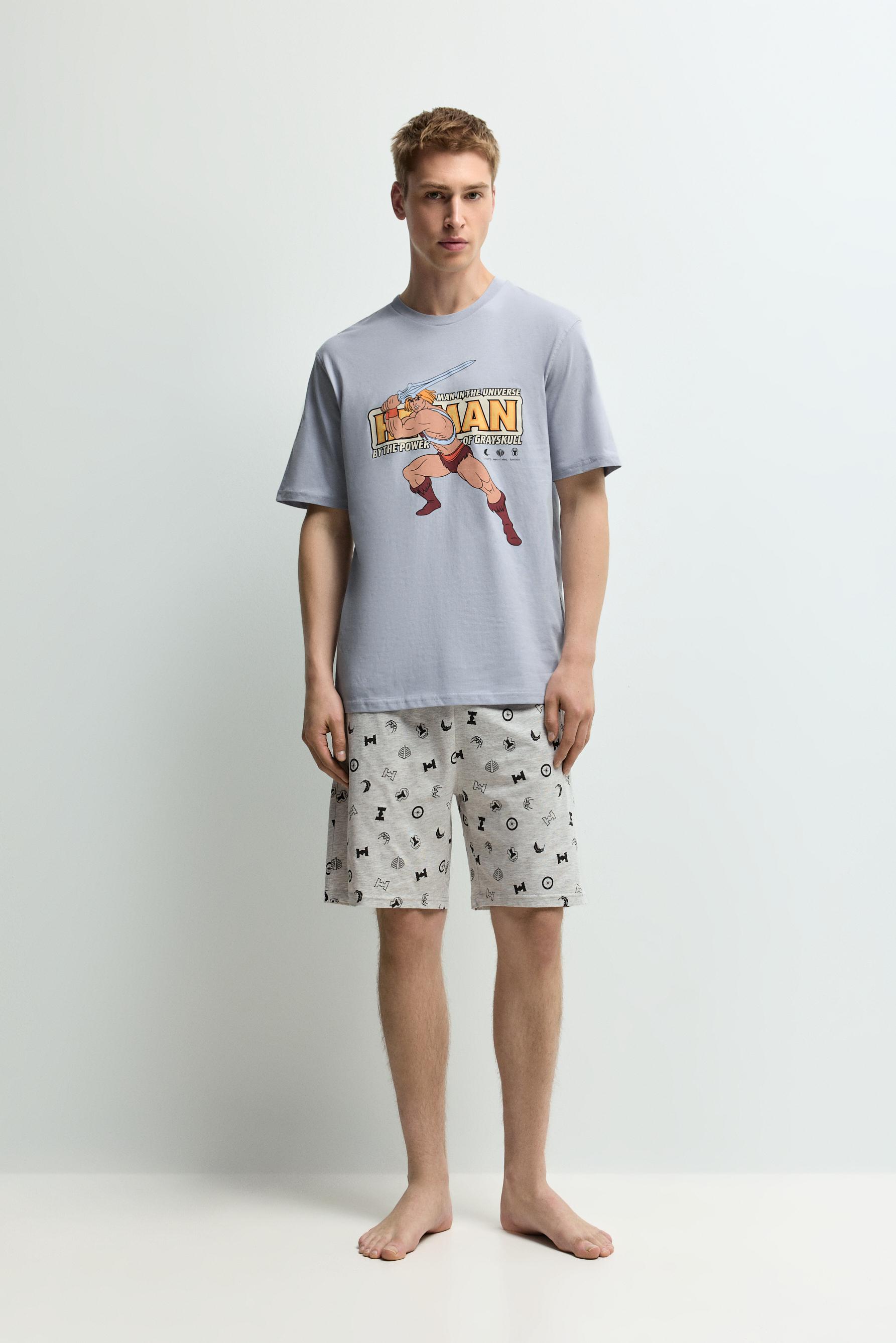 He-Man ©Mattel short pyjamas — BLUE GREY