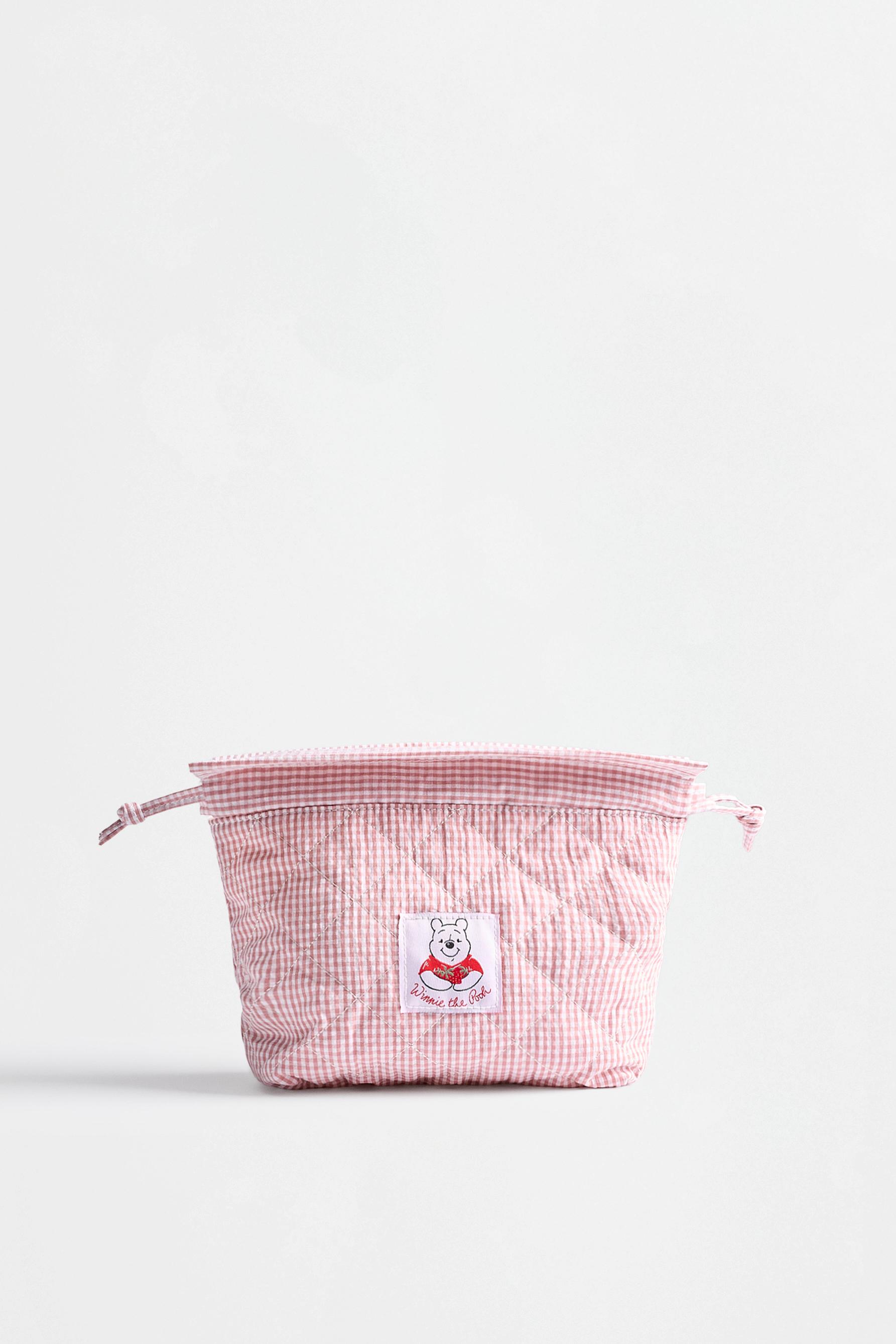 Winnie the Pooh ©Disney gingham toiletry bag — FADED PINK