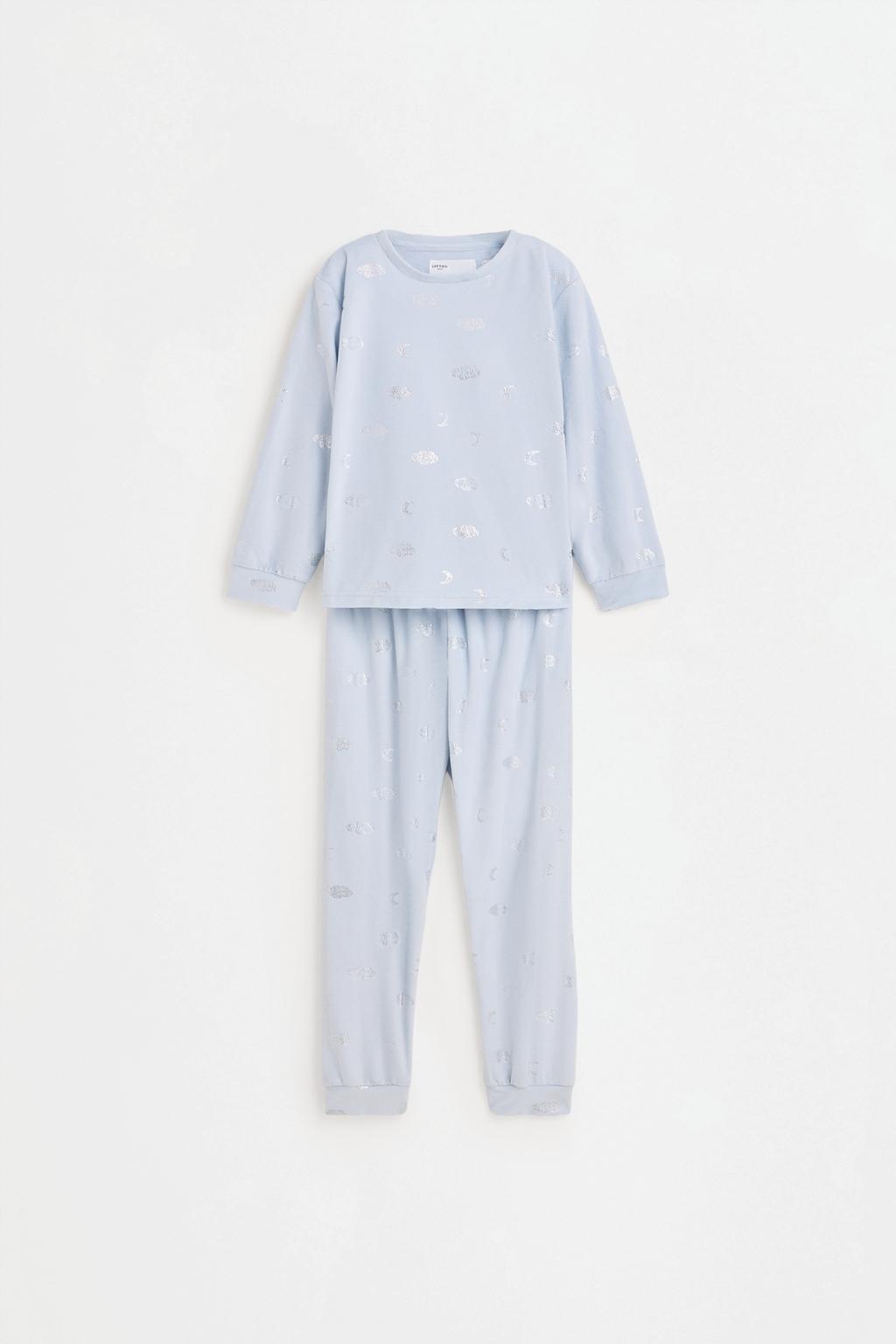 Lefties Velvet metallic print pijama