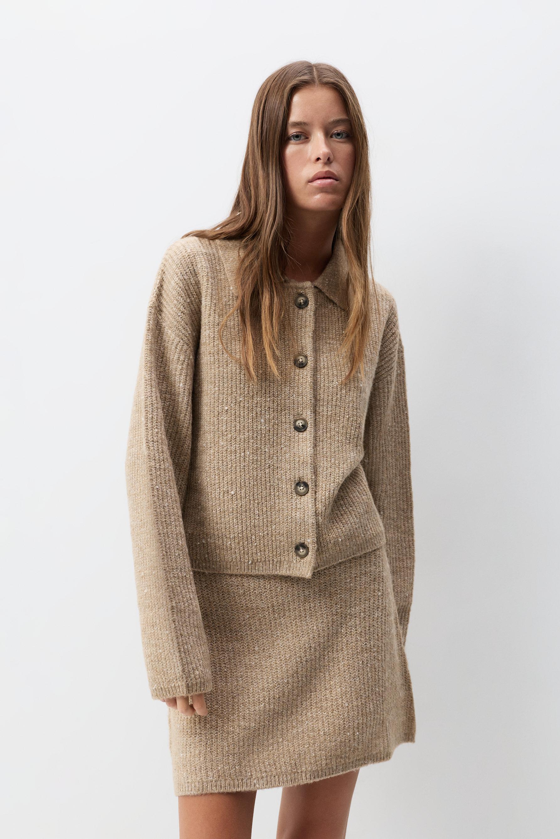 Chaqueta punto jaspeado