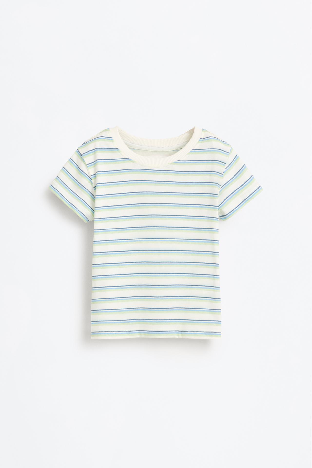 Plush dungarees and T-shirt set — STEEL BLUE