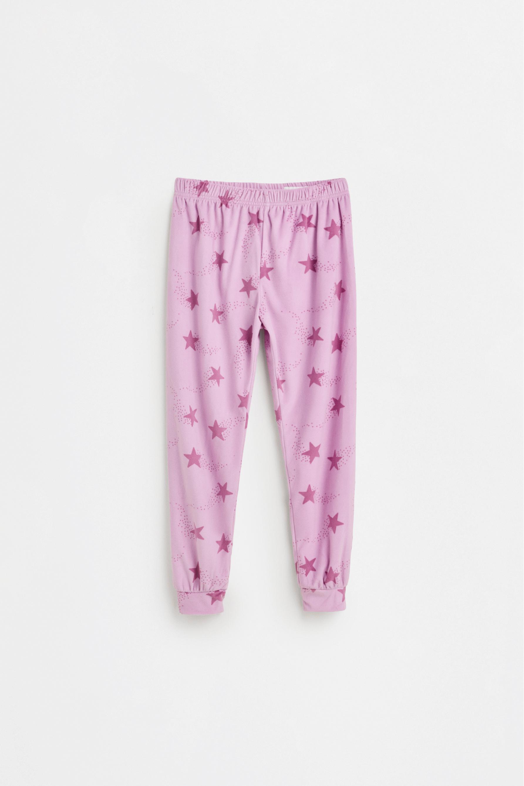 Velvet-feel star pyjamas — LILAC PINK