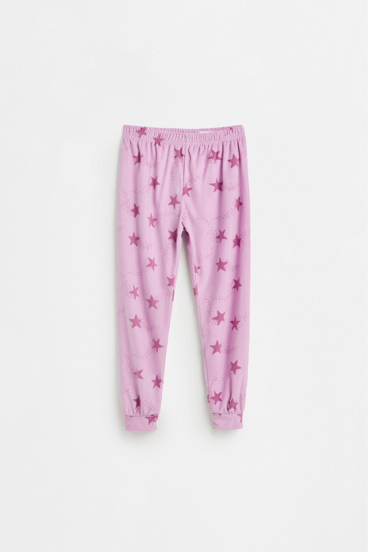 Velvet-feel star pyjamas — LILAC PINK