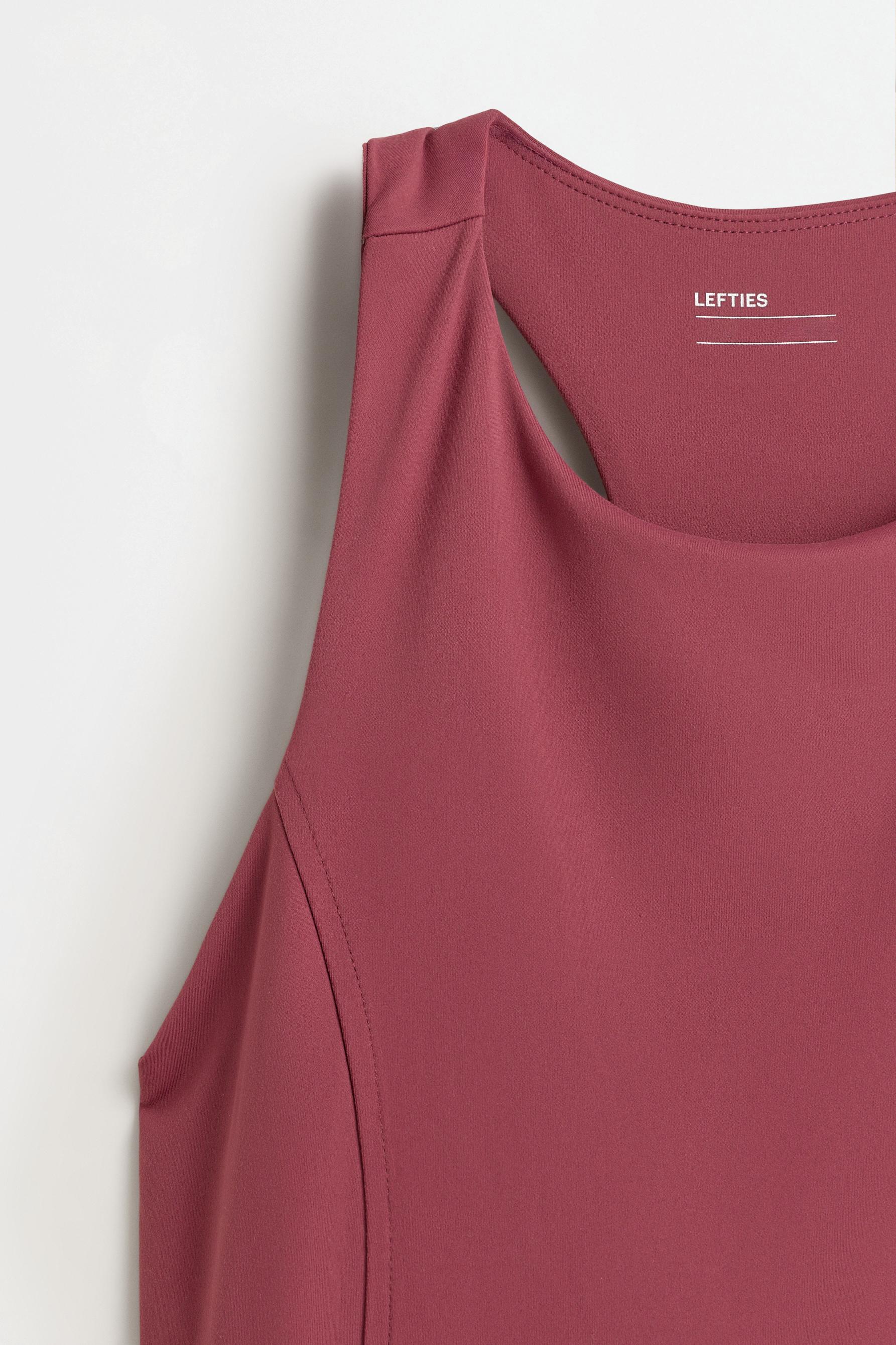 Racerback sports top — DARK PINK