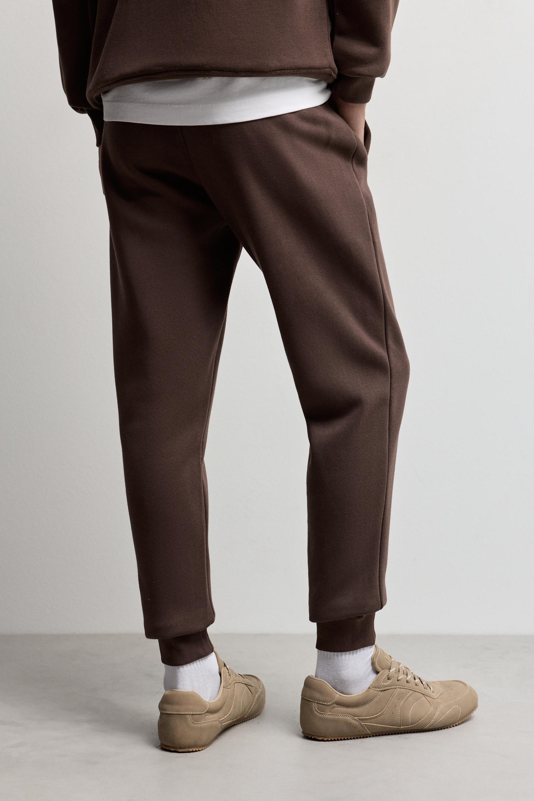 Regular fit tracksuit bottoms — CHOCOLATE