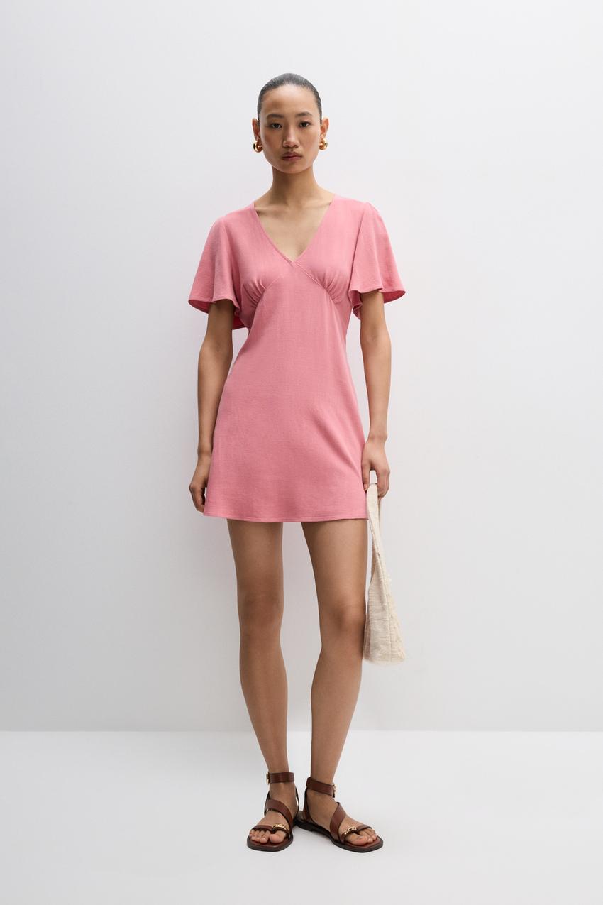 Vestido corto rústico Chándal ROPA Mujer Lefties ESPAÑA