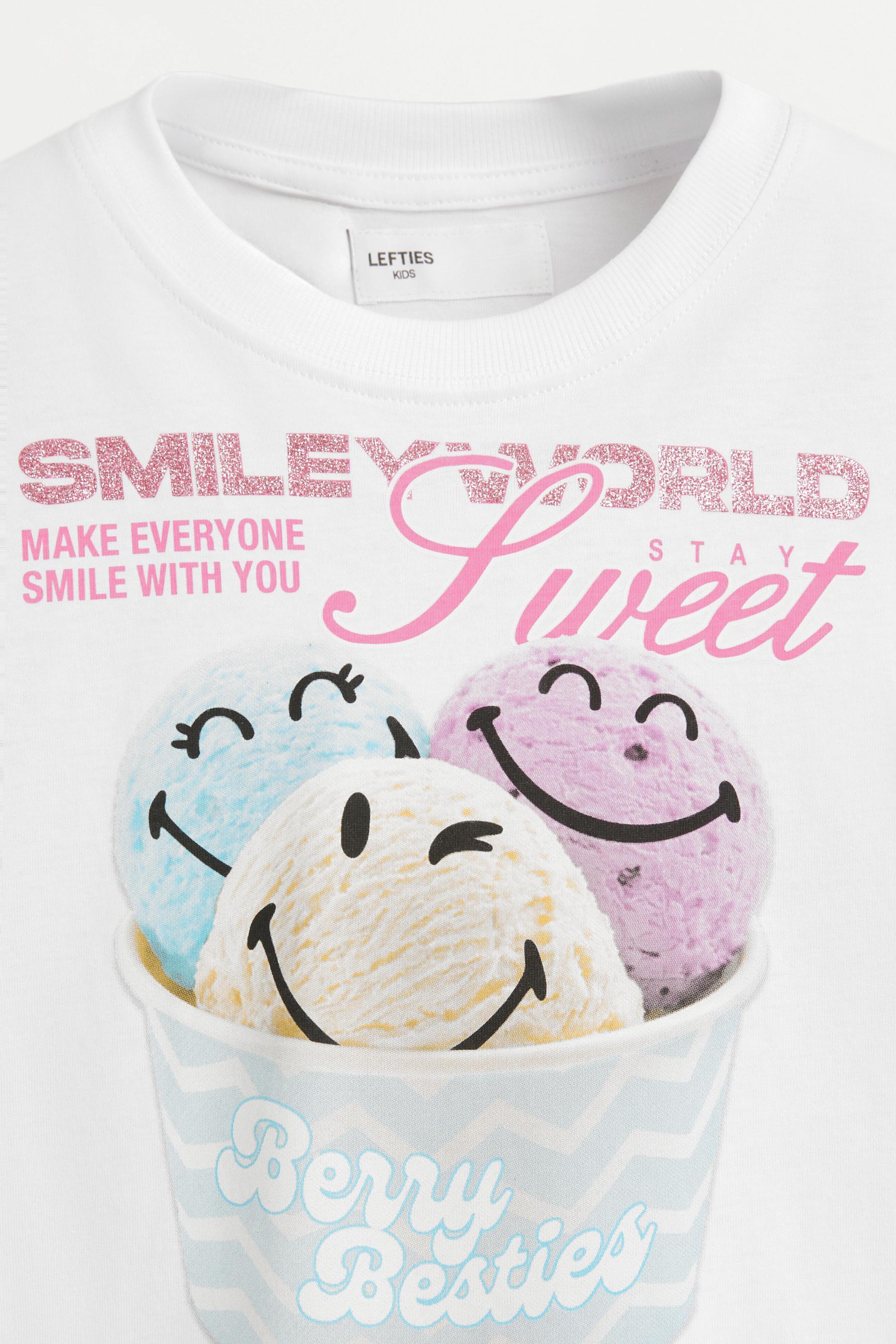SmileyWorld® ice cream T-shirt — OFF WHITE