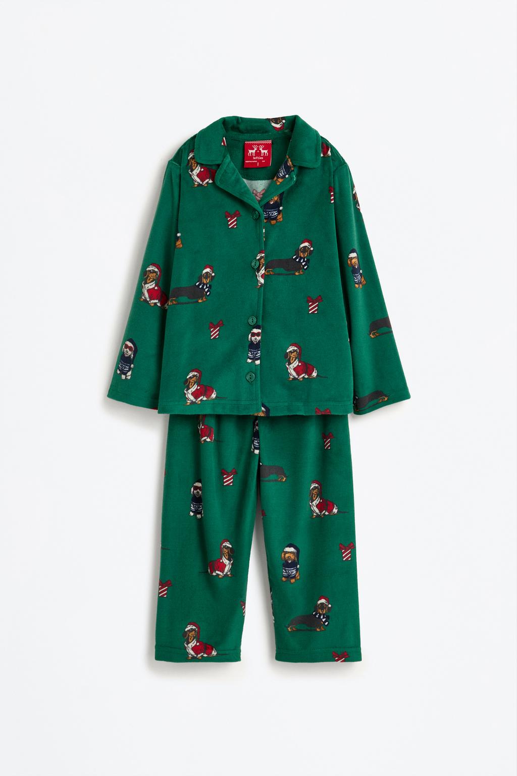 Baby | Velvety dog shirt pyjamas